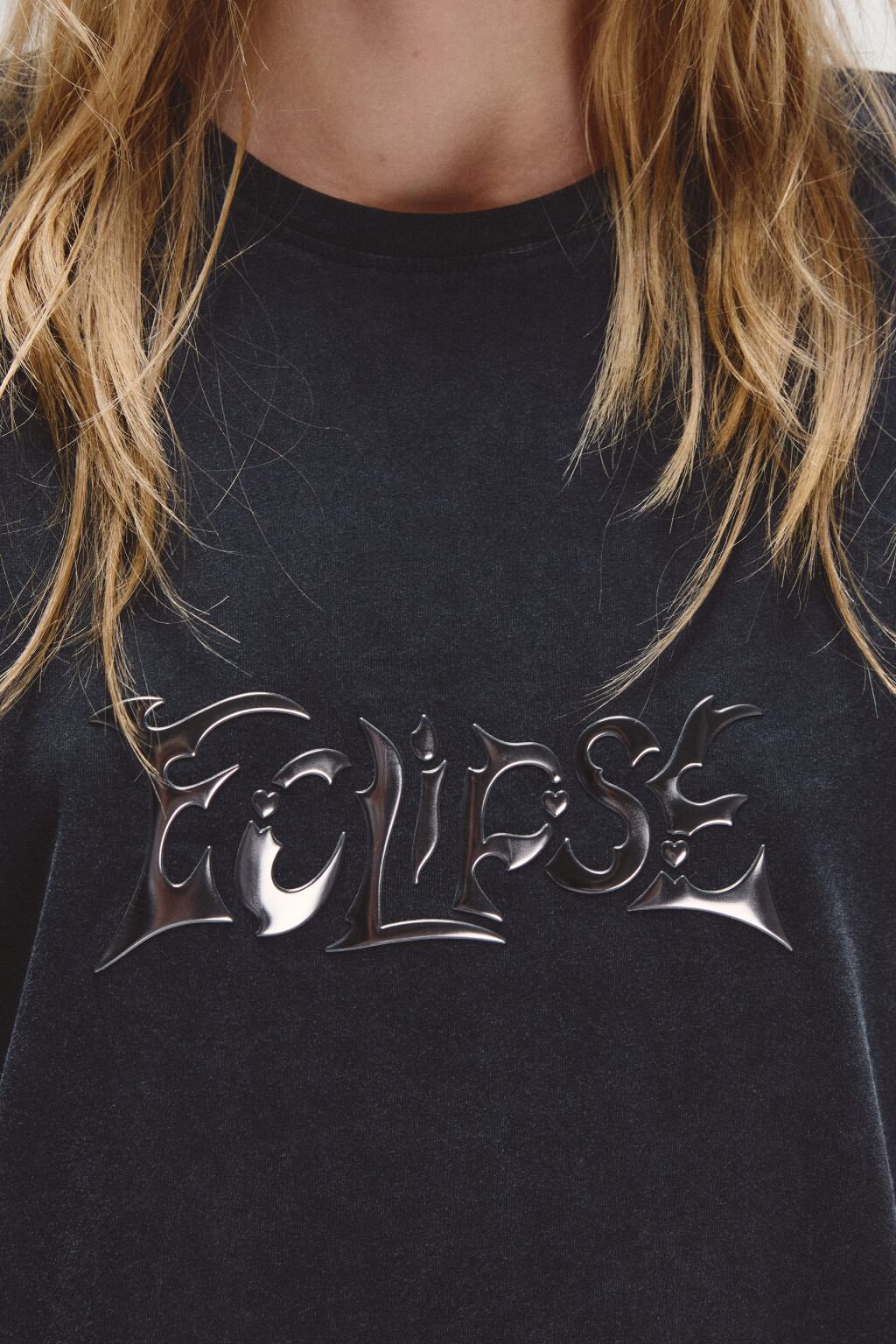 Футболка со стиркой и принтом - цвет серый - 5