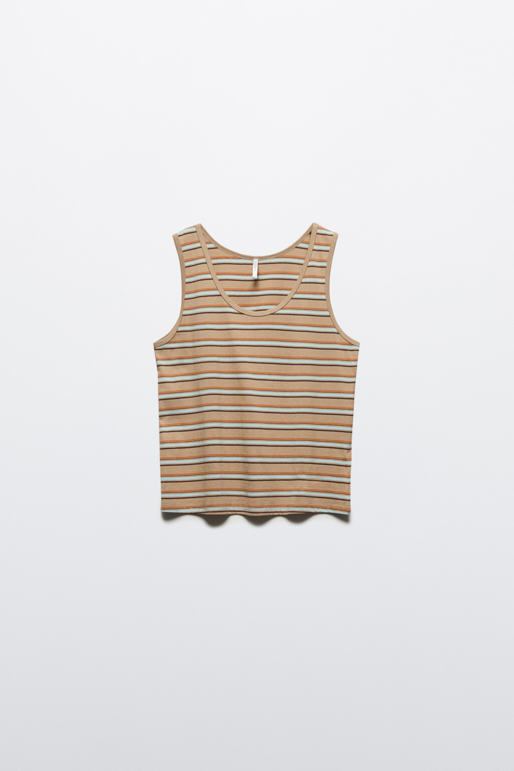 Майка трикотажная в полоску - цвет мультиколор - 7