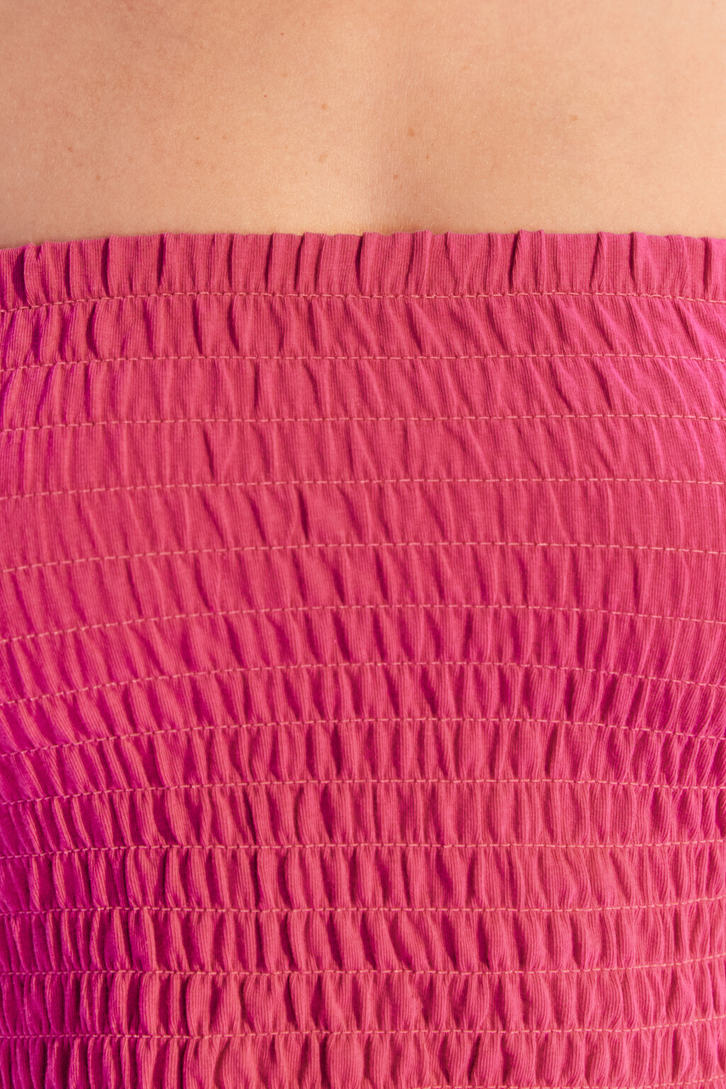 Кроп-топ на тонких бретельках - цвет розовый - 5