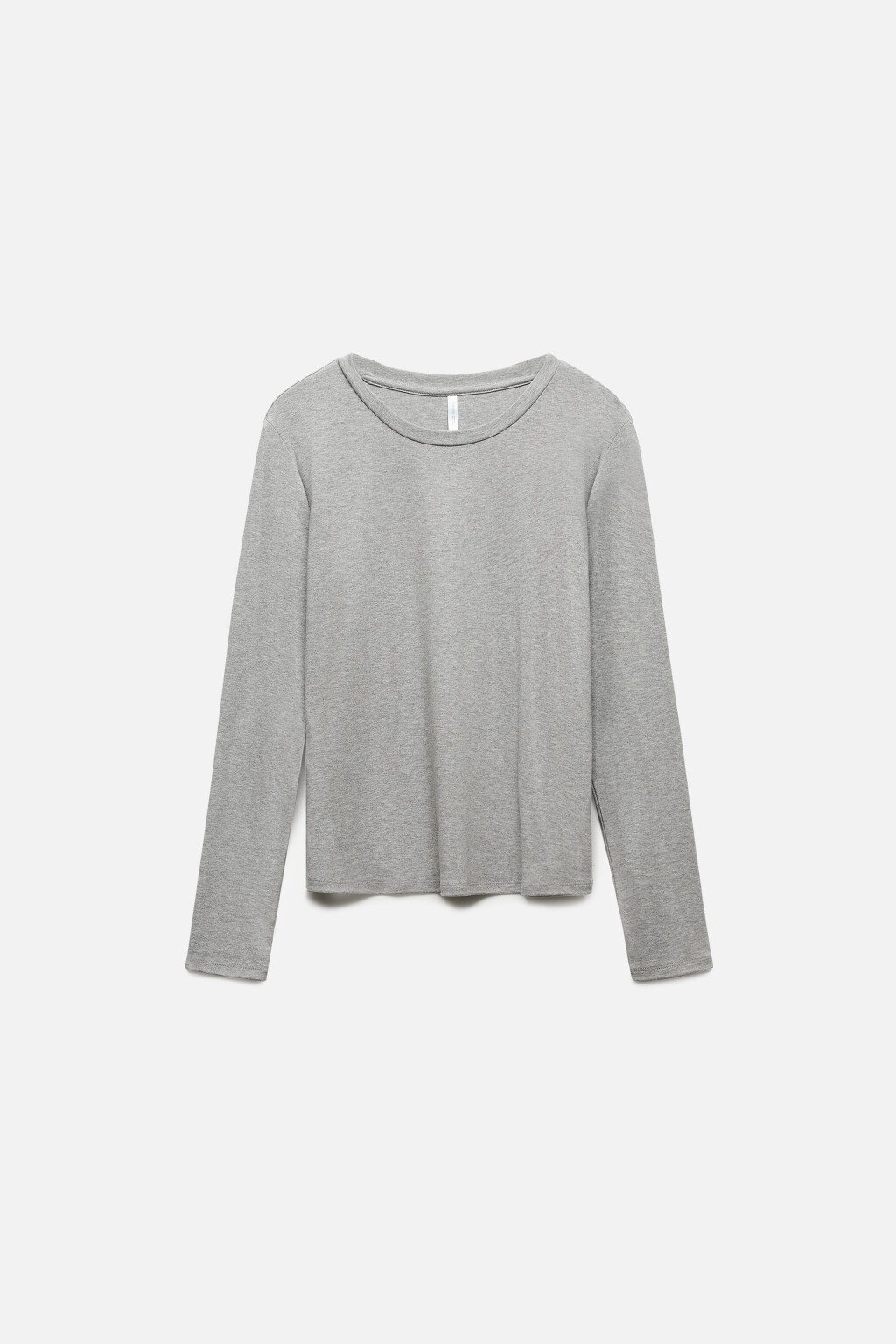 Лонгслив приталенный из вискозы - цвет серый - 7