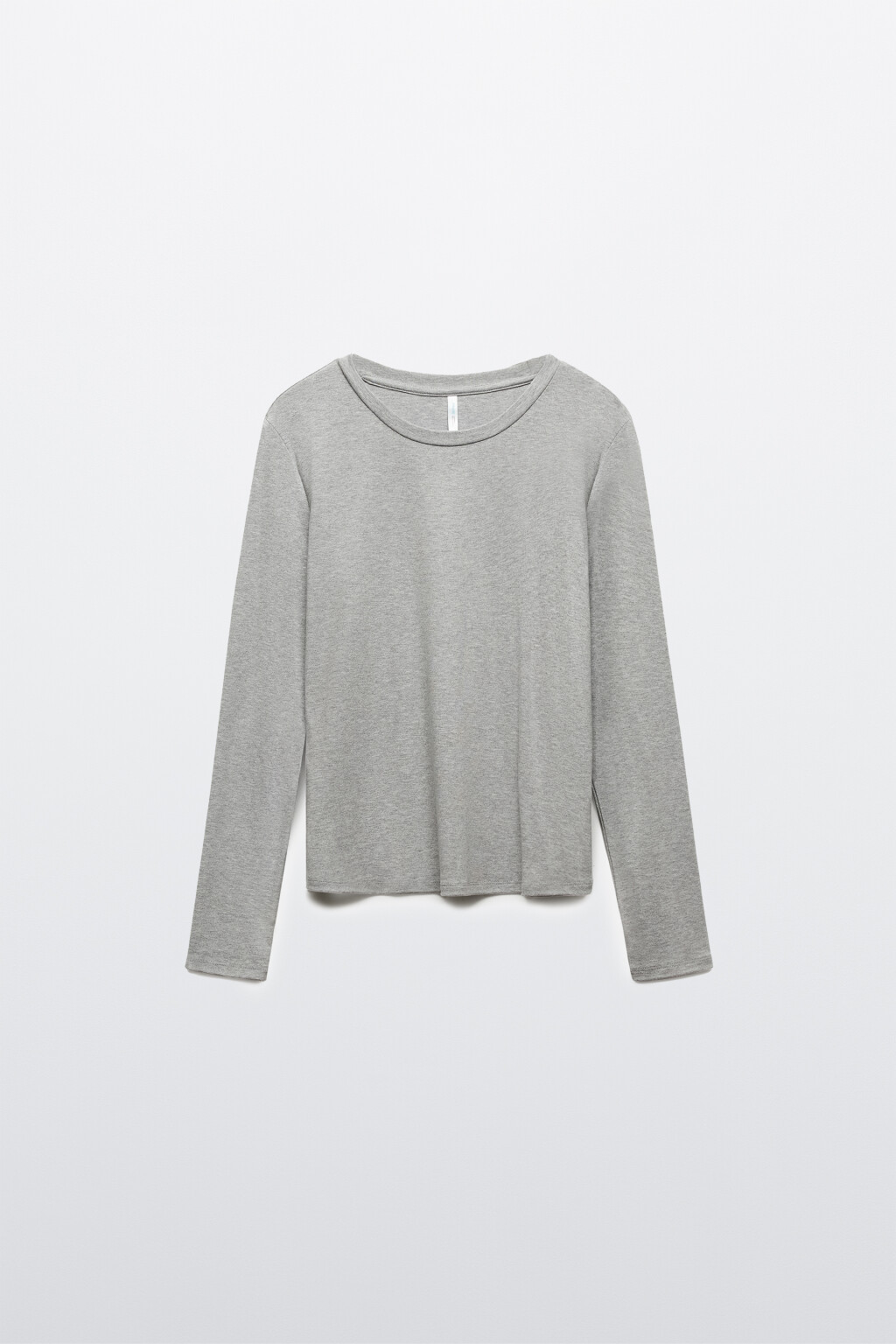 Лонгслив приталенный из вискозы - цвет серый - 7