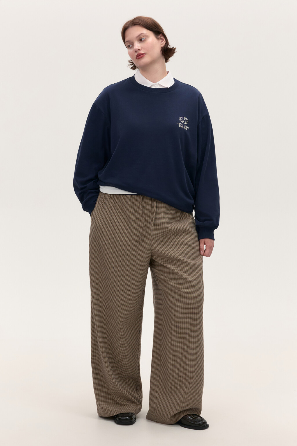 Лонгслив хлопковый с принтом - цвет синий - 5