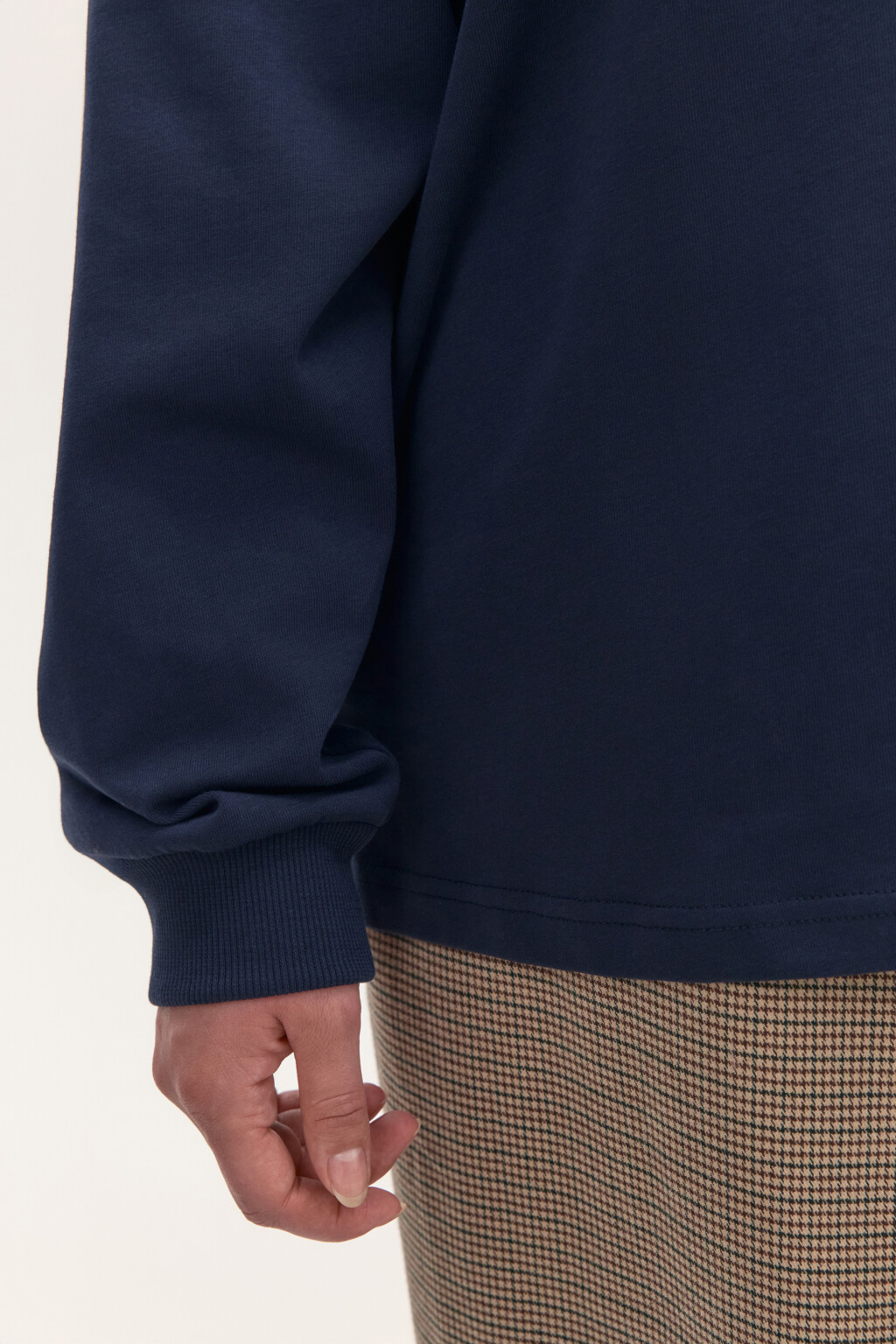 Лонгслив хлопковый с принтом - цвет синий - 7