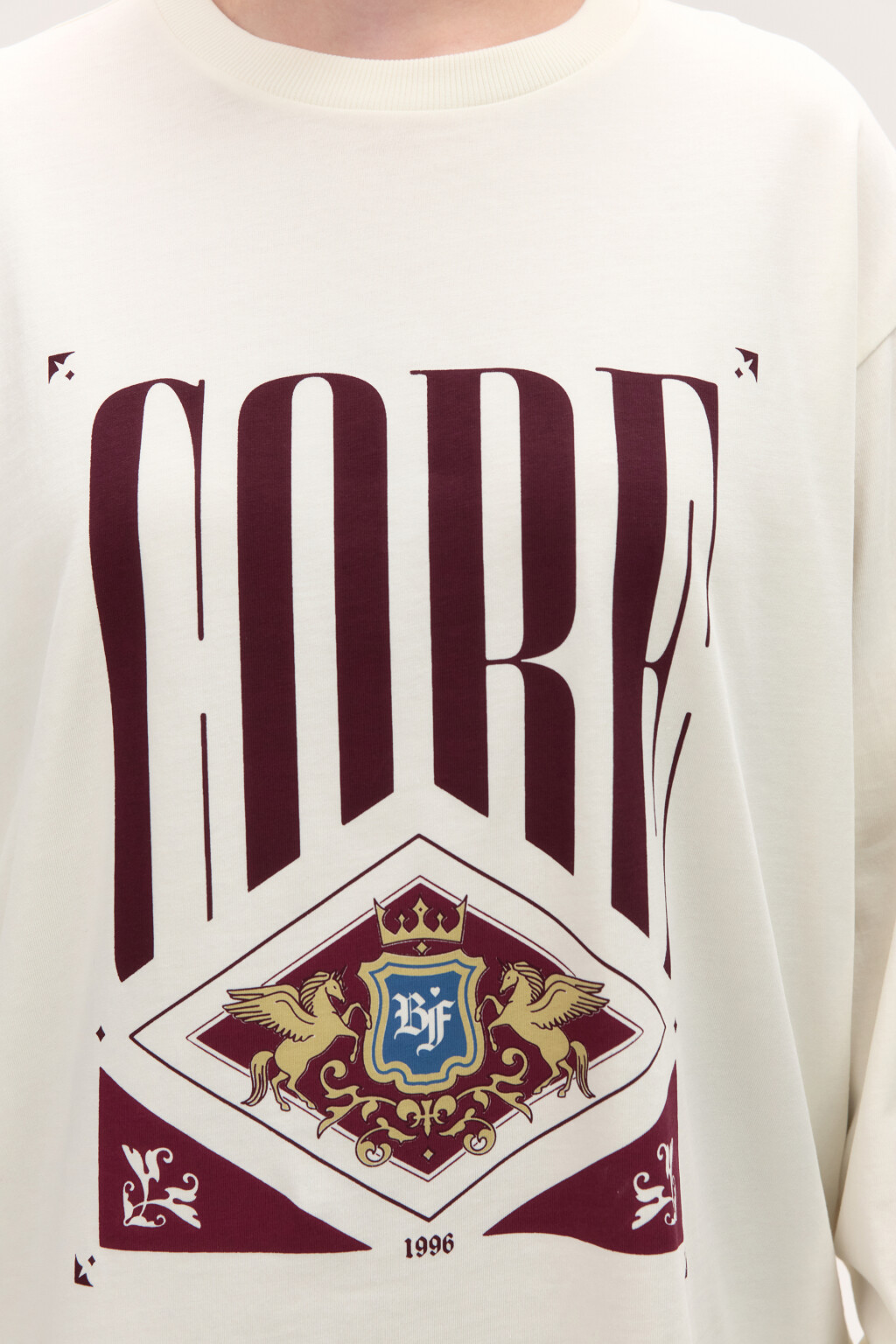 Лонгслив хлопковый с принтом - цвет белый - 5