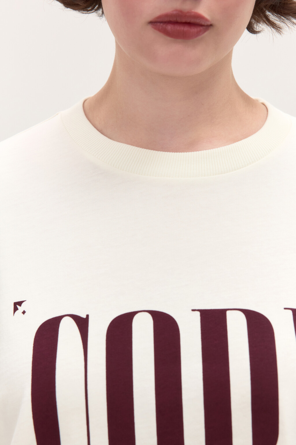 Лонгслив хлопковый с принтом - цвет белый - 6