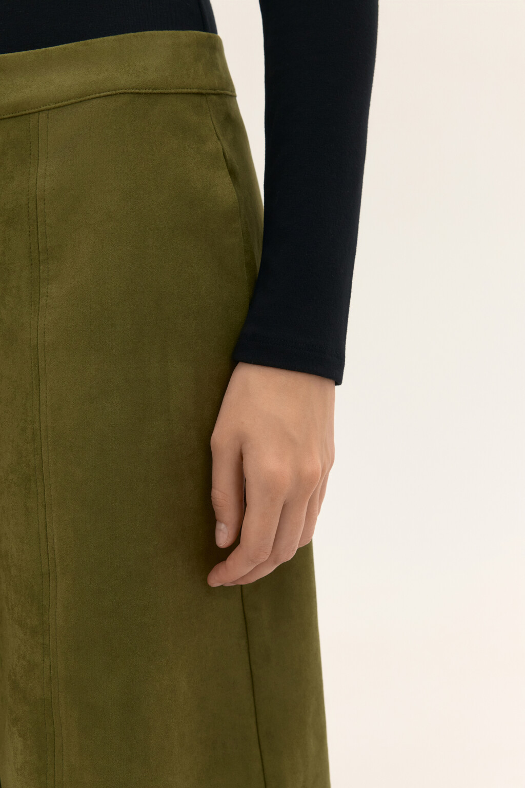 Боди-лонгслив из вискозы - цвет черный - 8