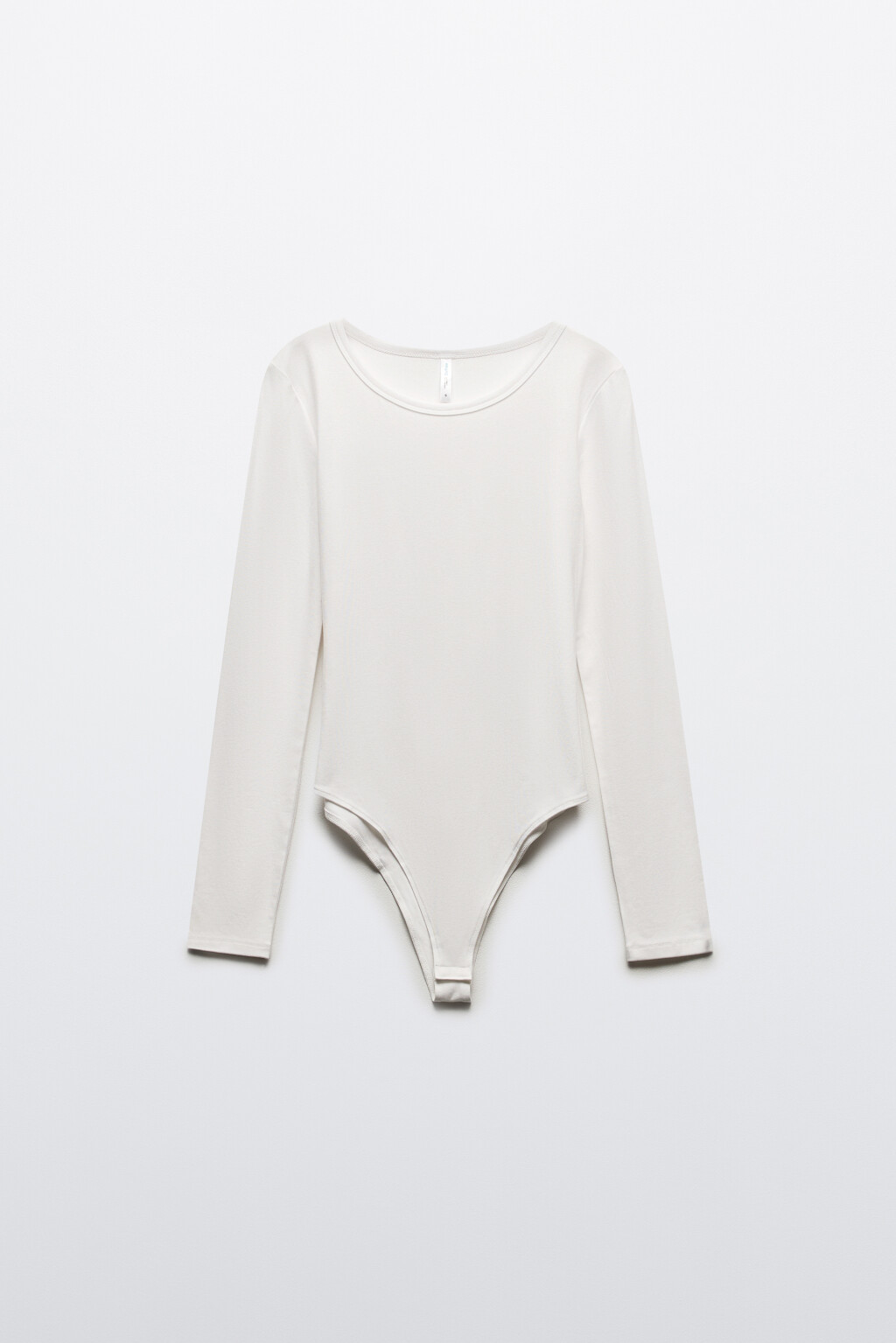 Боди-лонгслив из вискозы - цвет молочный - 9