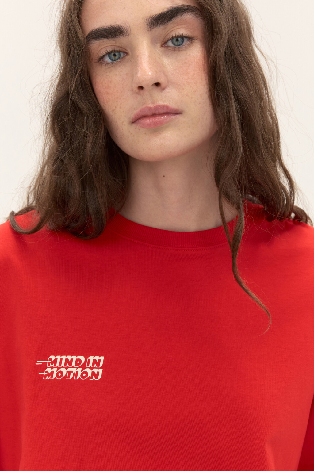 Лонгслив oversize с принтом - цвет красный - 2