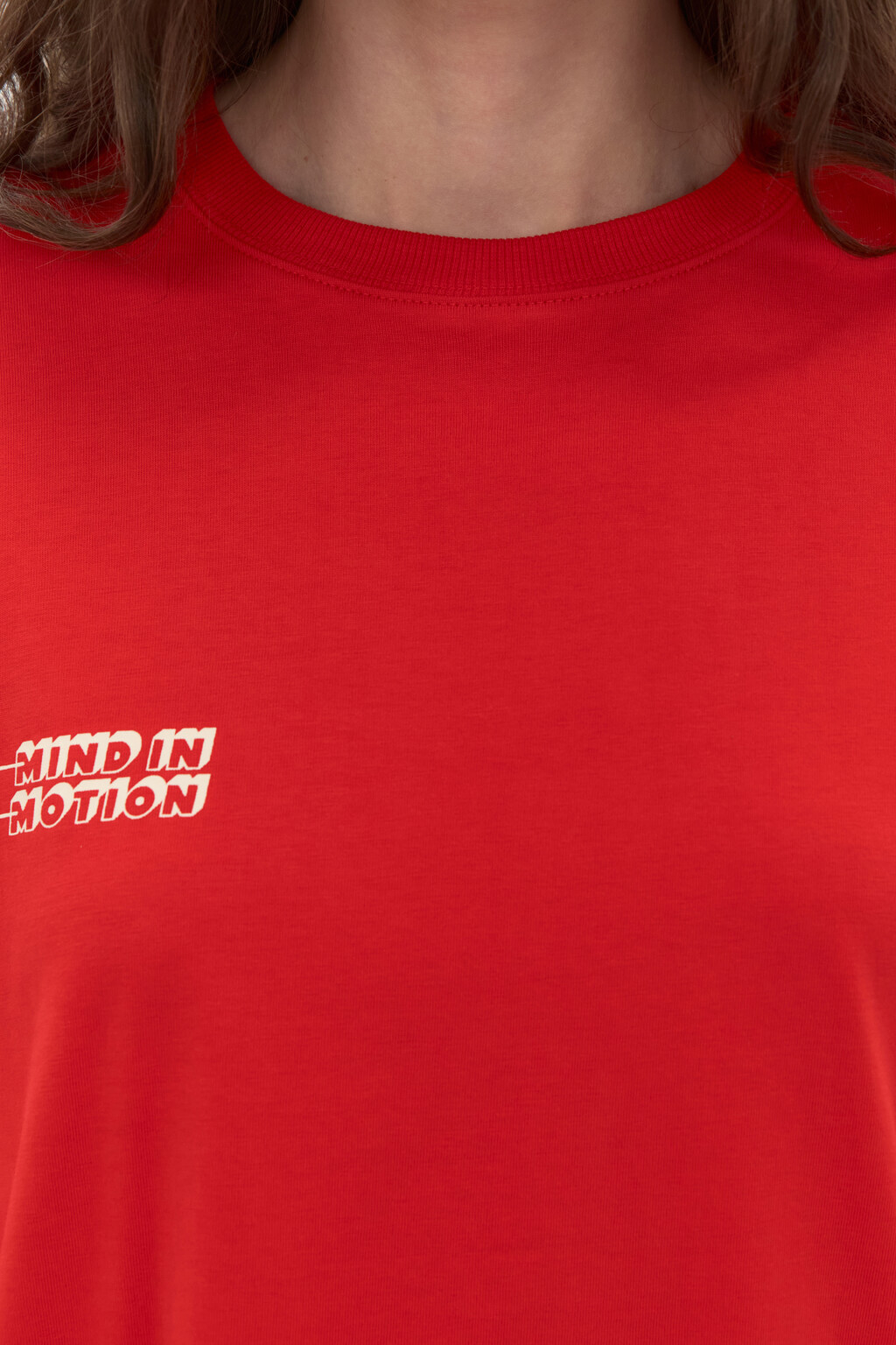 Лонгслив oversize с принтом - цвет красный - 6