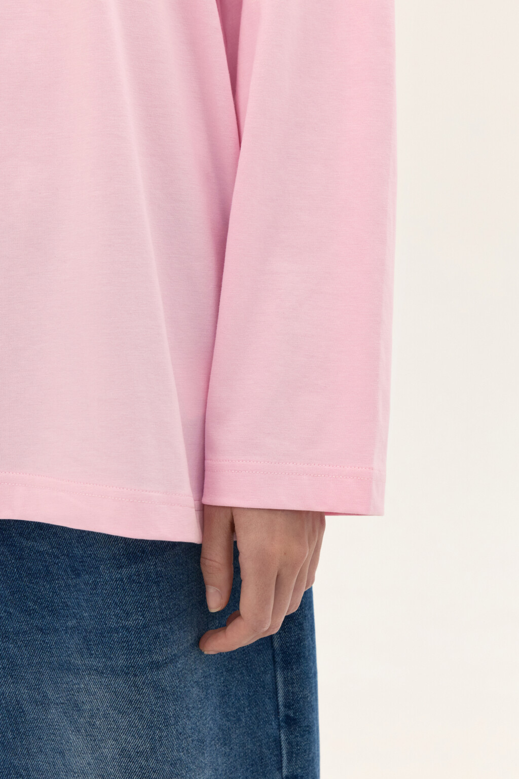Лонгслив oversize с принтом - цвет розовый - 7