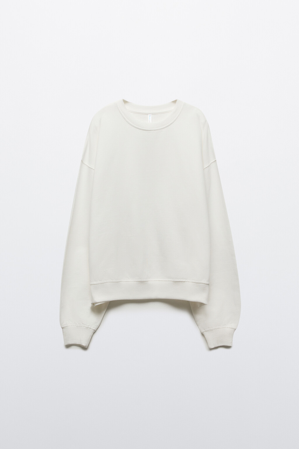 Свитшот базовый из футера - цвет молочный - 8