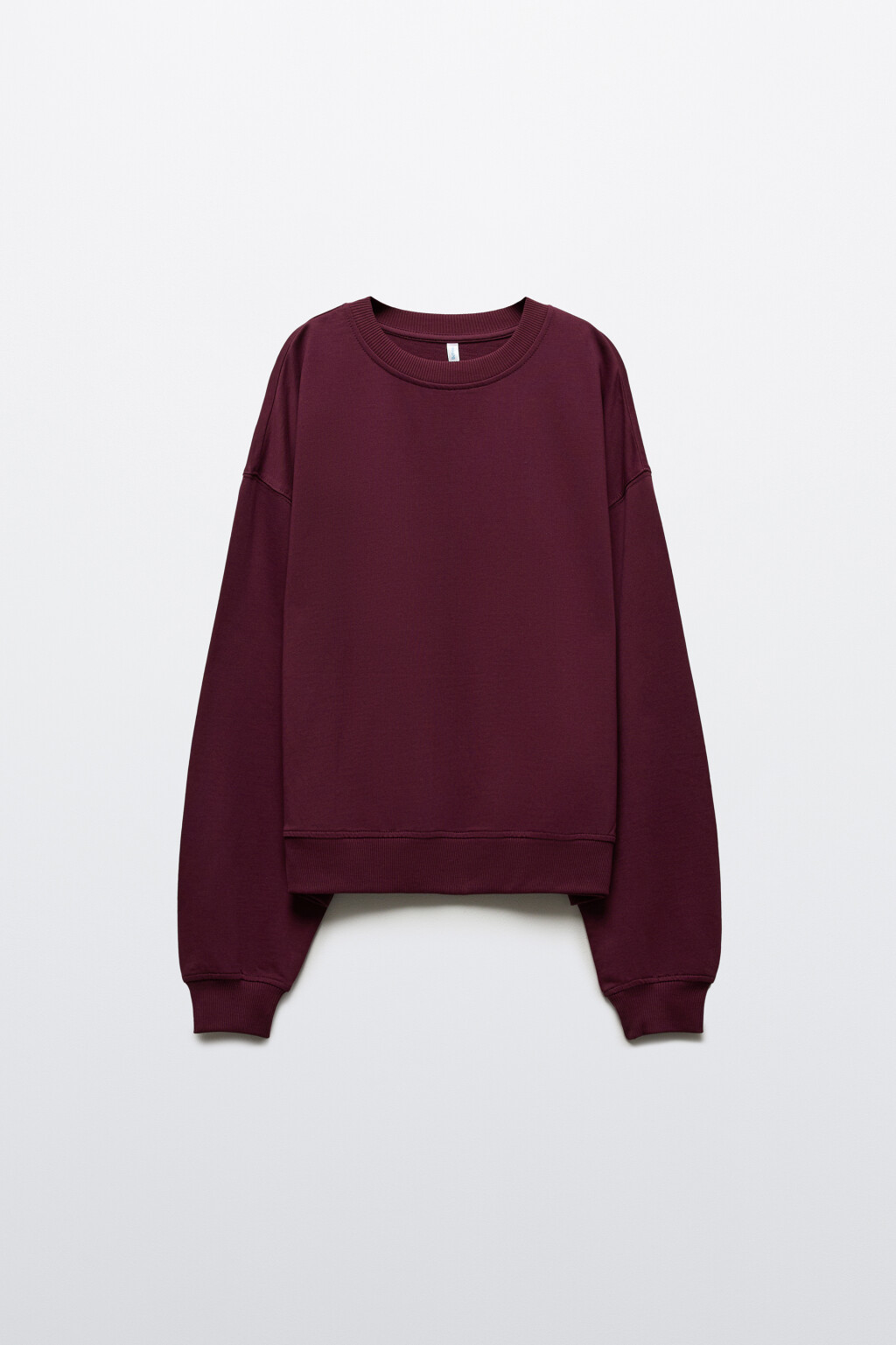 Свитшот базовый из футера - цвет бордовый - 8