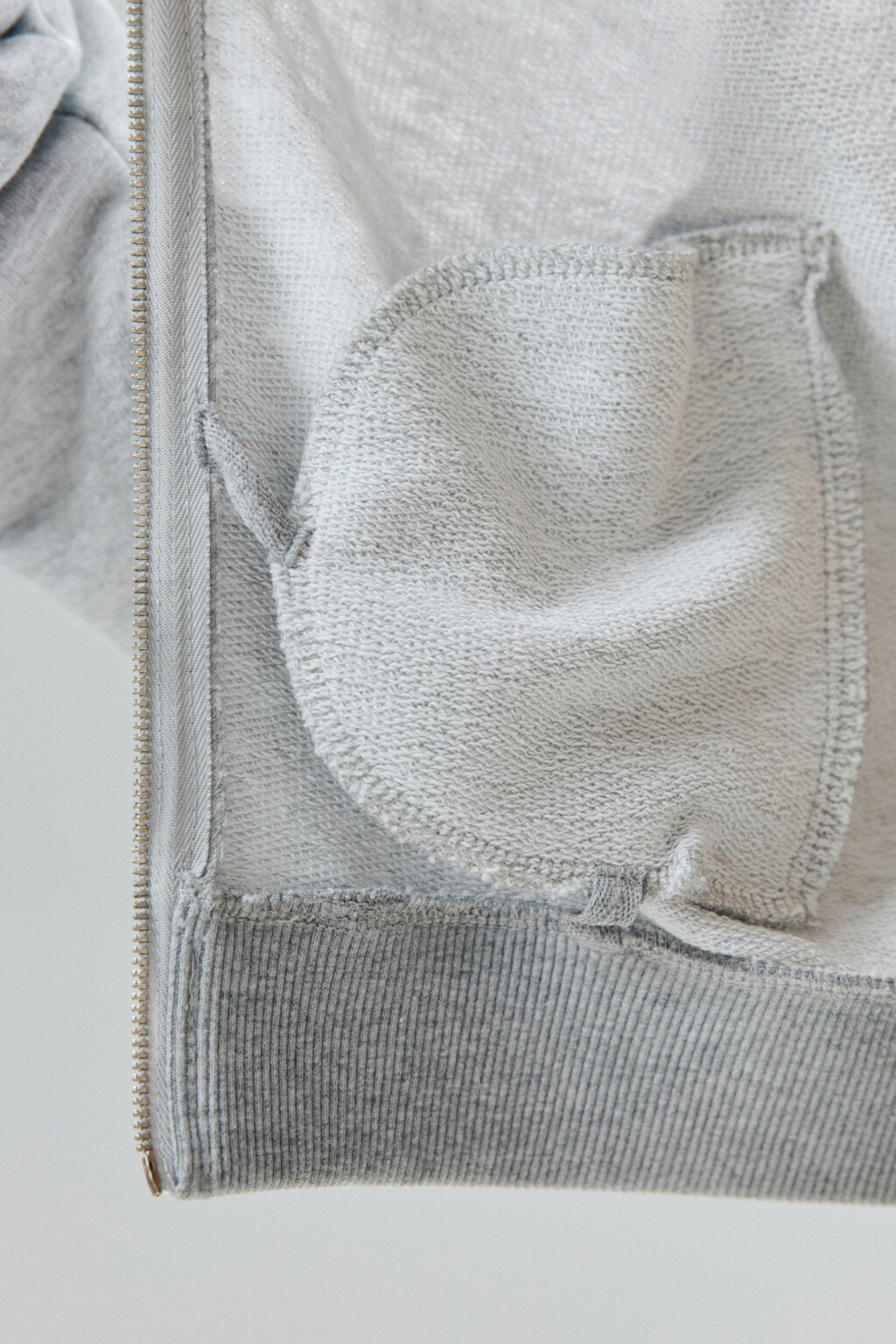 Толстовка на молнии с лампасами - цвет серый - 7