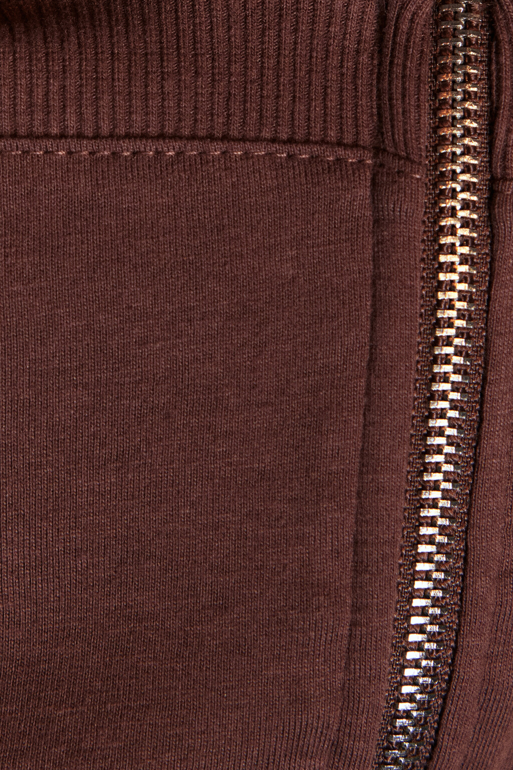 Худи-зипка с утяжками по низу - цвет коричневый - 7