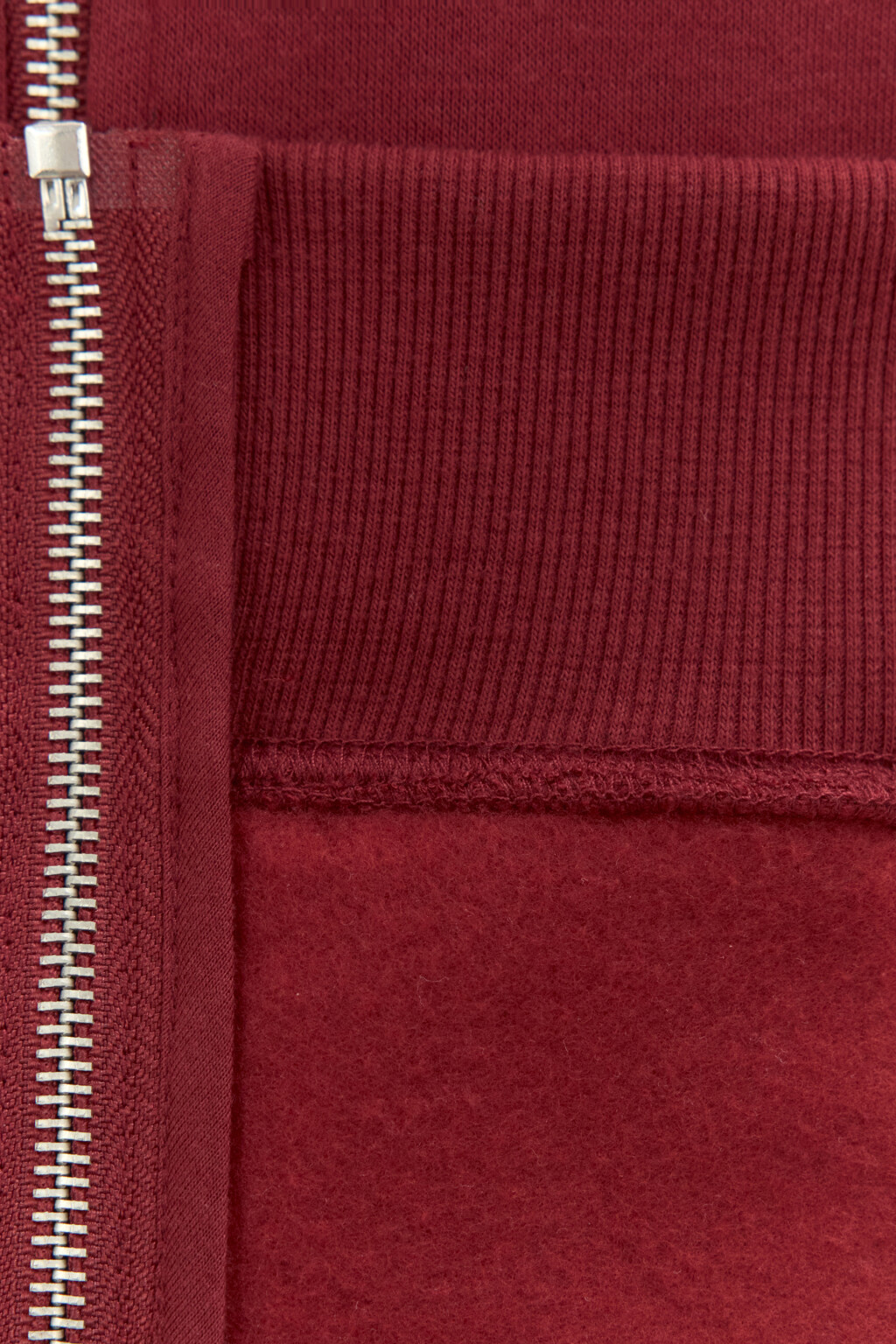 Худи-зипка из футера с воротником - цвет бордовый - 7