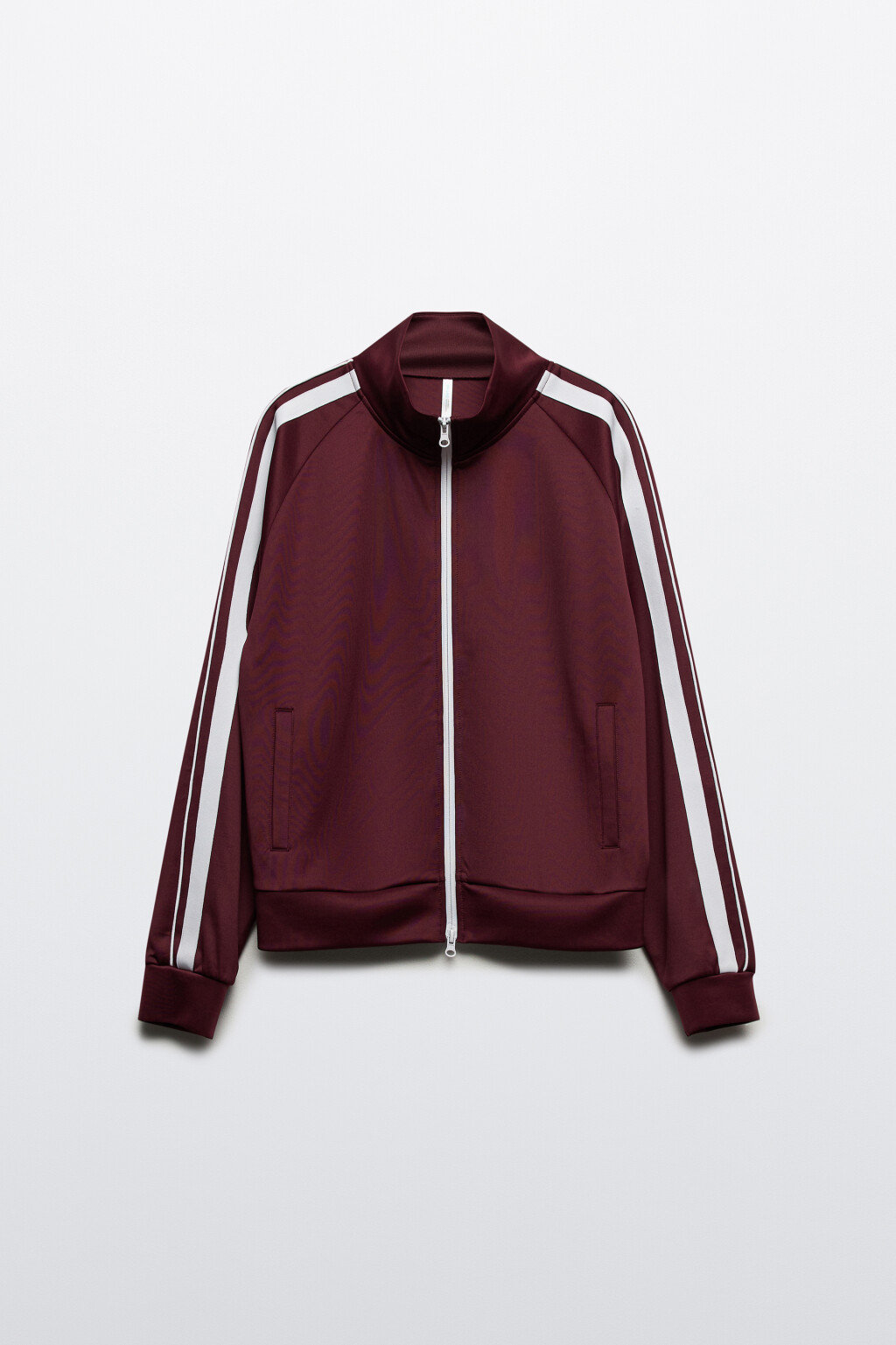 Толстовка-олимпийка с лампасами - цвет бордовый - 10