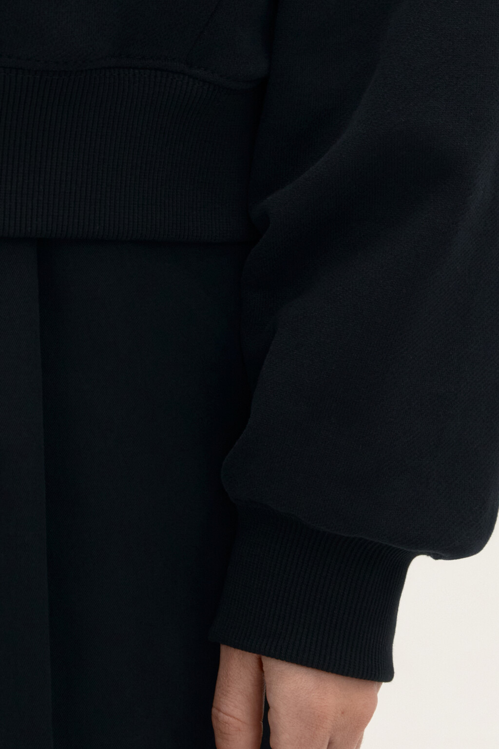 Худи-зипка из футера с принтом - цвет черный - 6