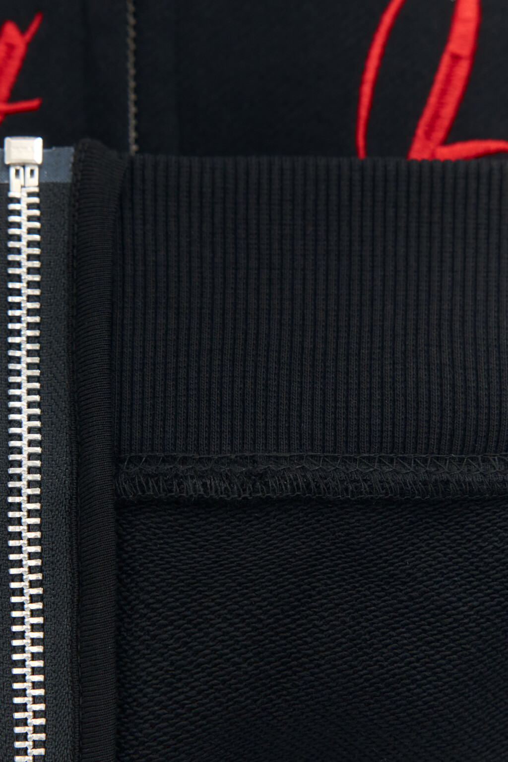Худи-зипка из футера с принтом - цвет черный - 7