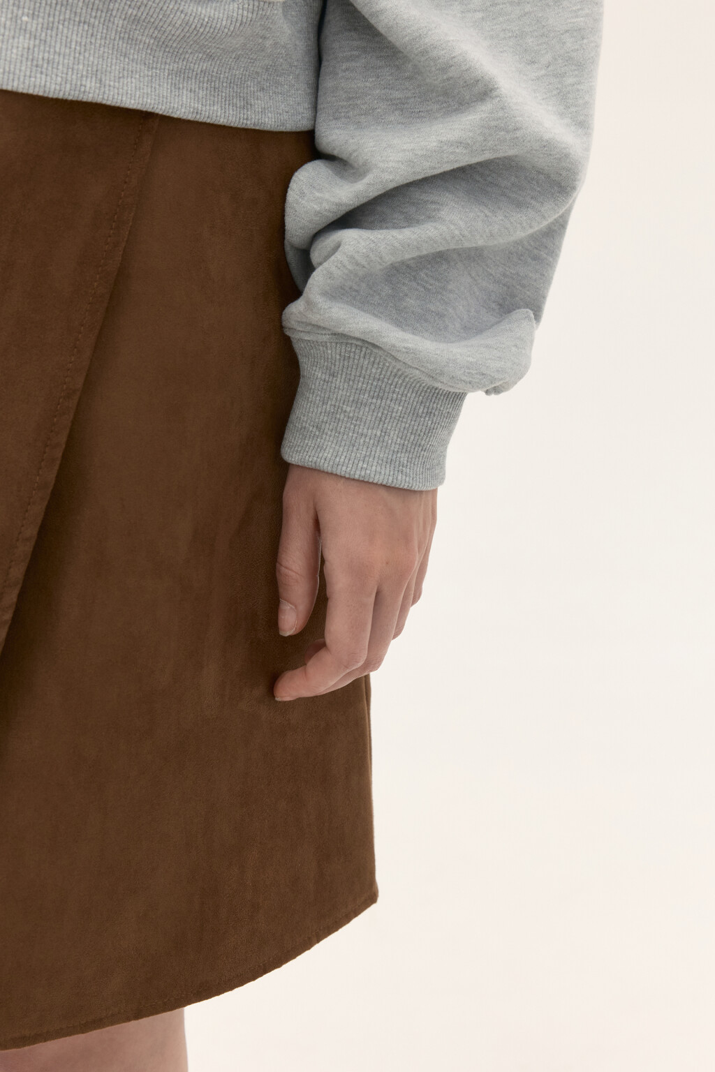 Худи-зипка из футера с принтом - цвет серый - 6