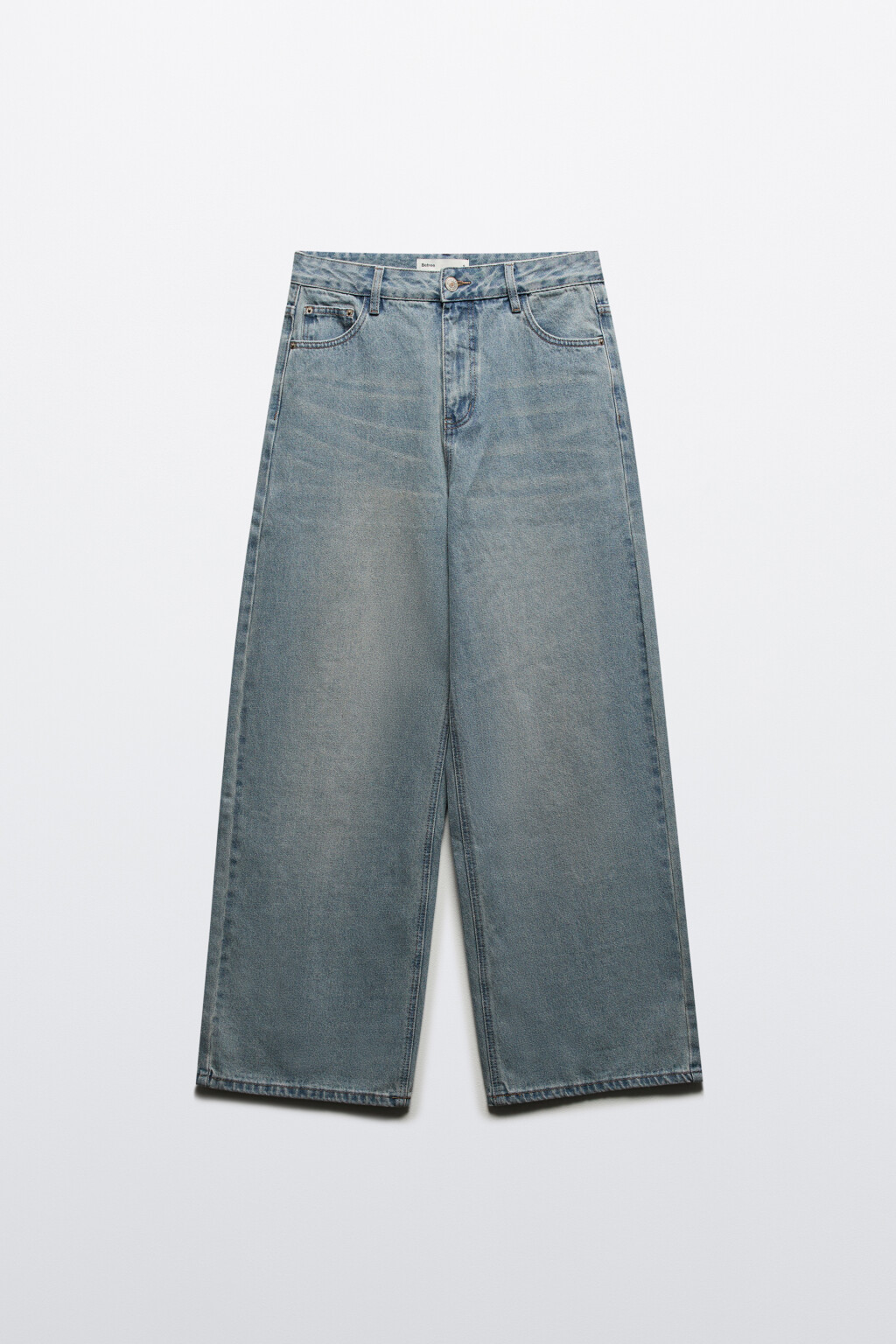 Джинсы baggy fit со средней посадкой - цвет голубой - 8