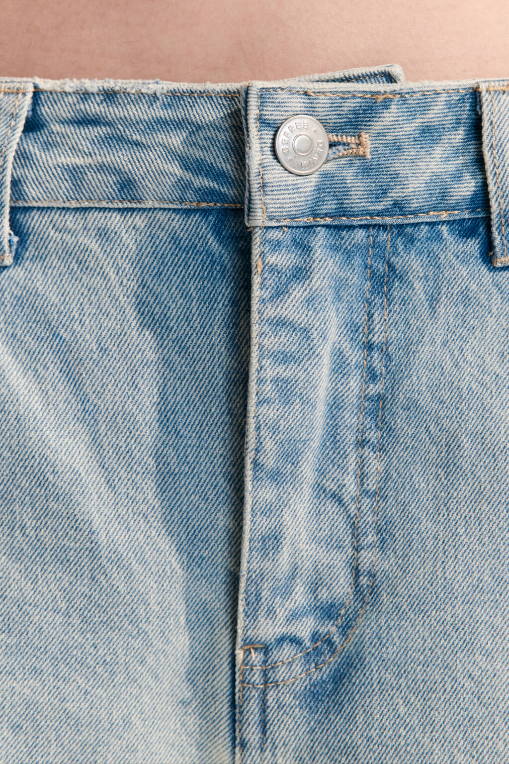 Джинсы baggy рваные на низкой посадке - цвет синий - 5