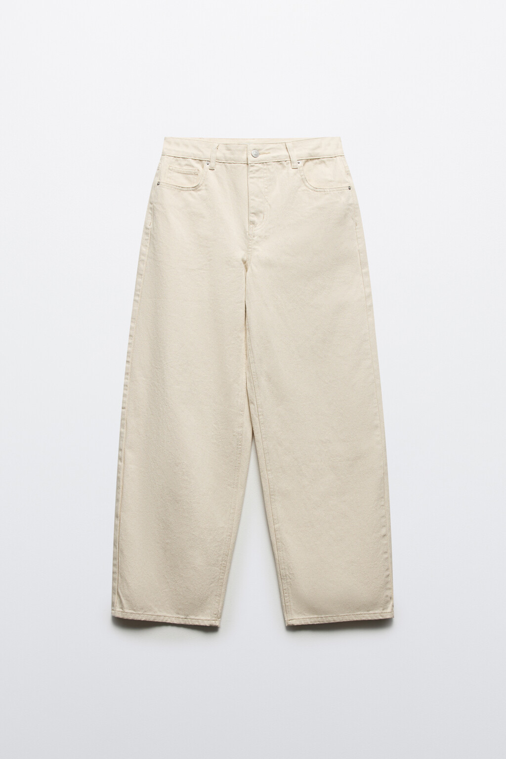 Джинсы baggy fit со средней посадкой - цвет бежевый - 7