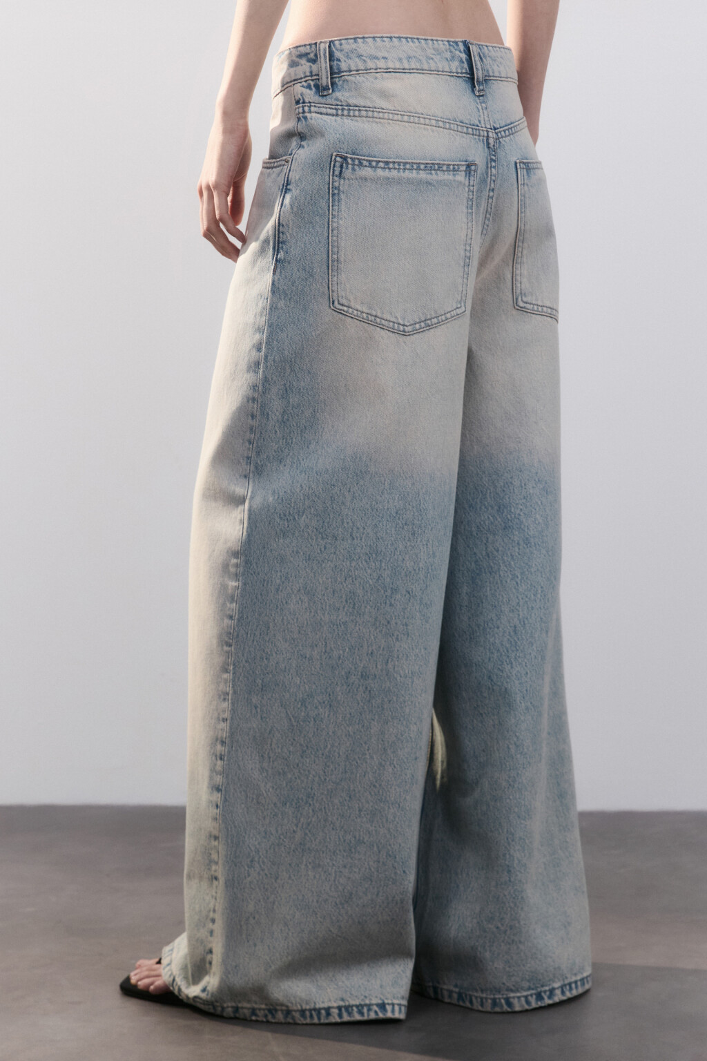 Джинсы baggy fit со средней посадкой - цвет синий - 4