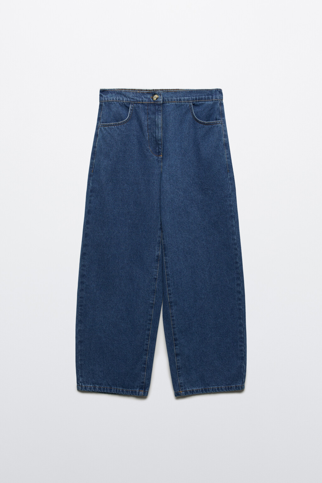 Джинсы barrel fit с высокой посадкой - цвет голубой - 7