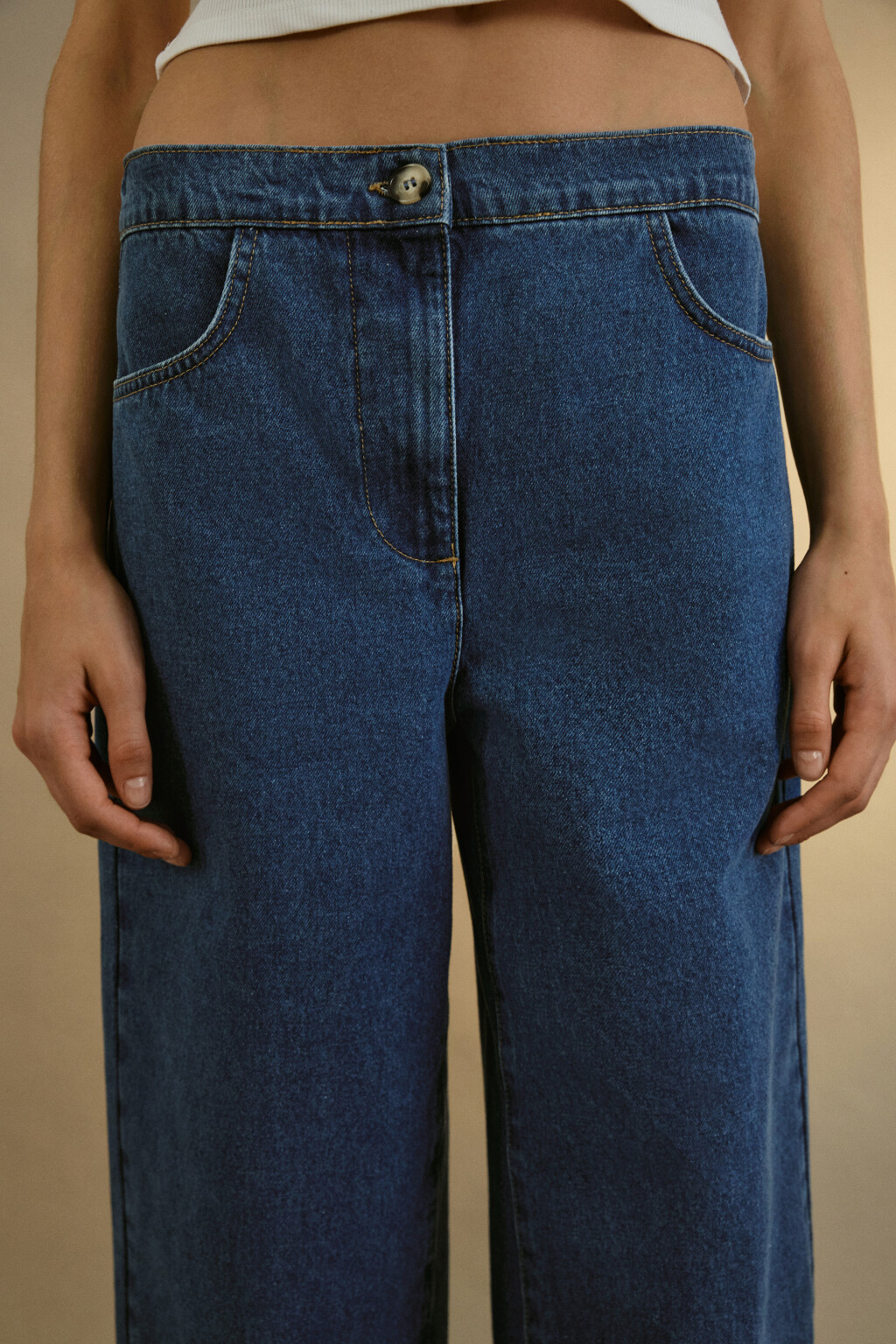 Джинсы barrel fit с высокой посадкой - цвет голубой - 5