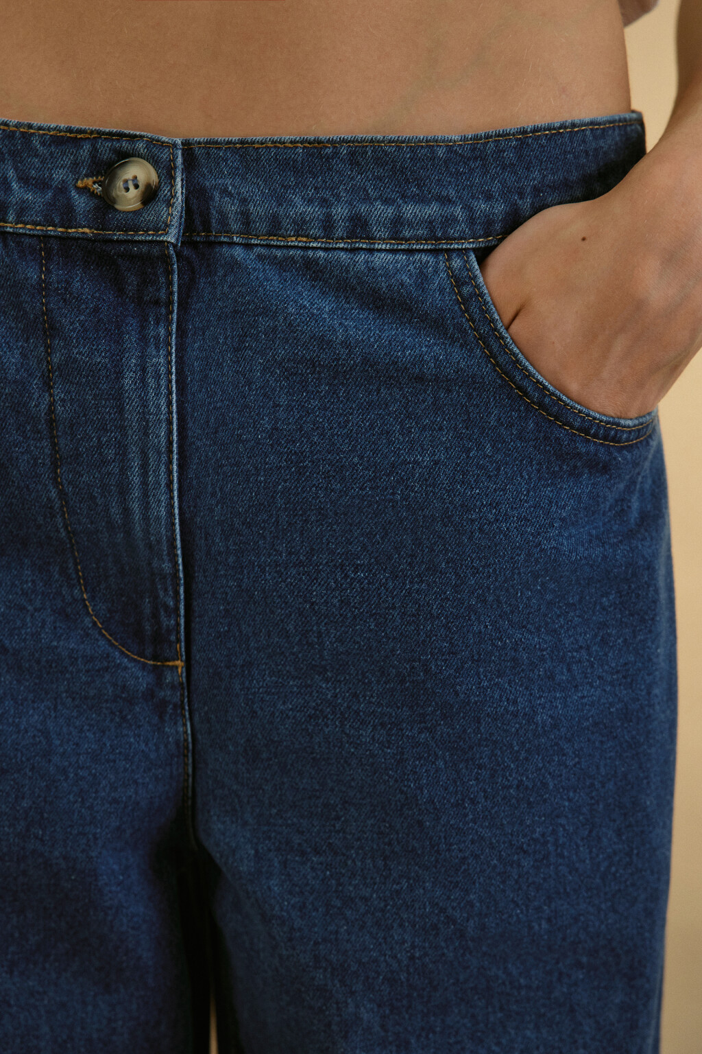 Джинсы barrel fit с высокой посадкой - цвет голубой - 6