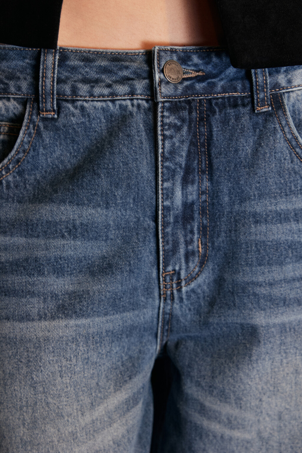 Джинсы barrel fit с низкой посадкой - цвет голубой - 5