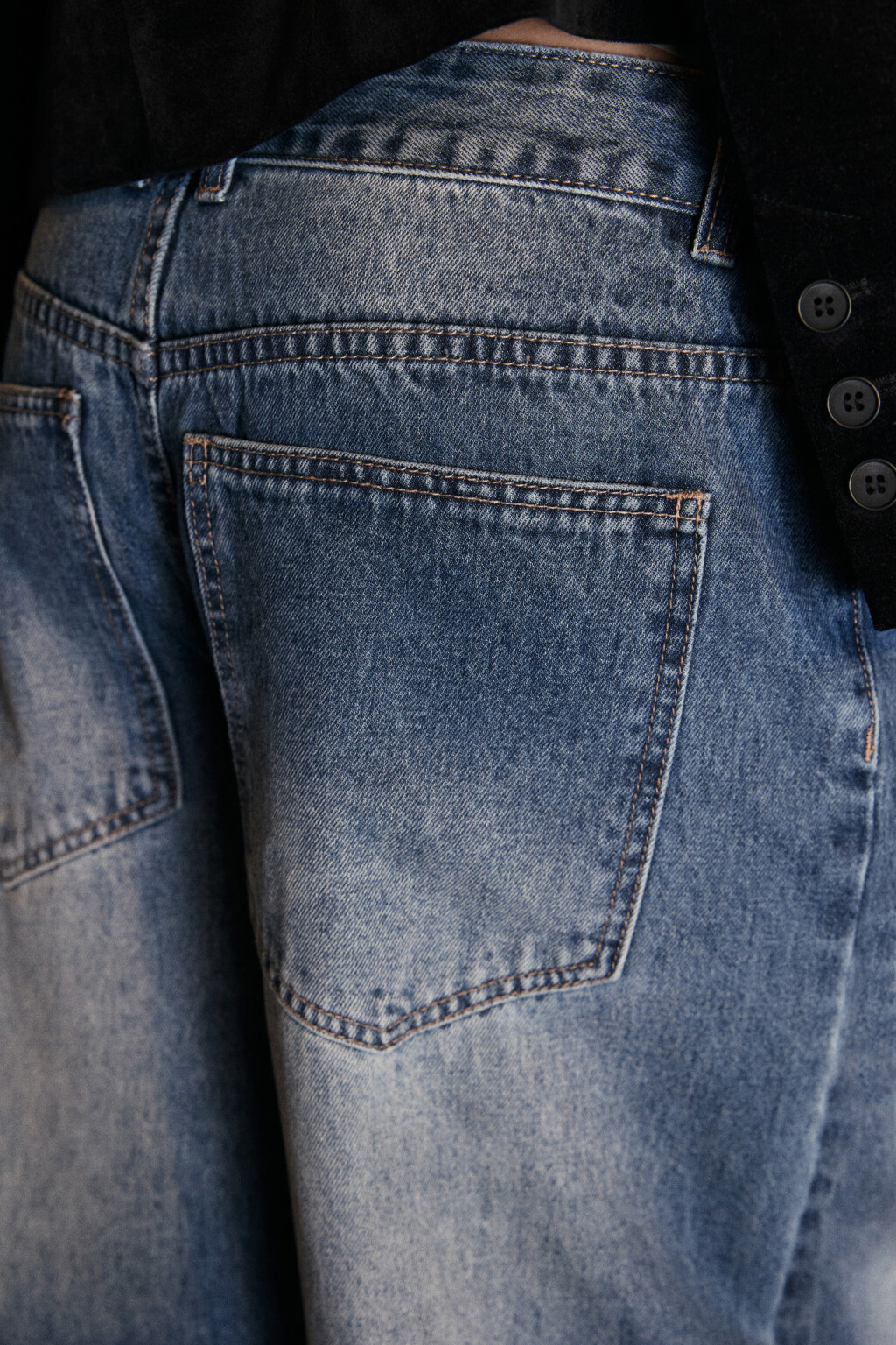 Джинсы barrel fit с низкой посадкой - цвет голубой - 6