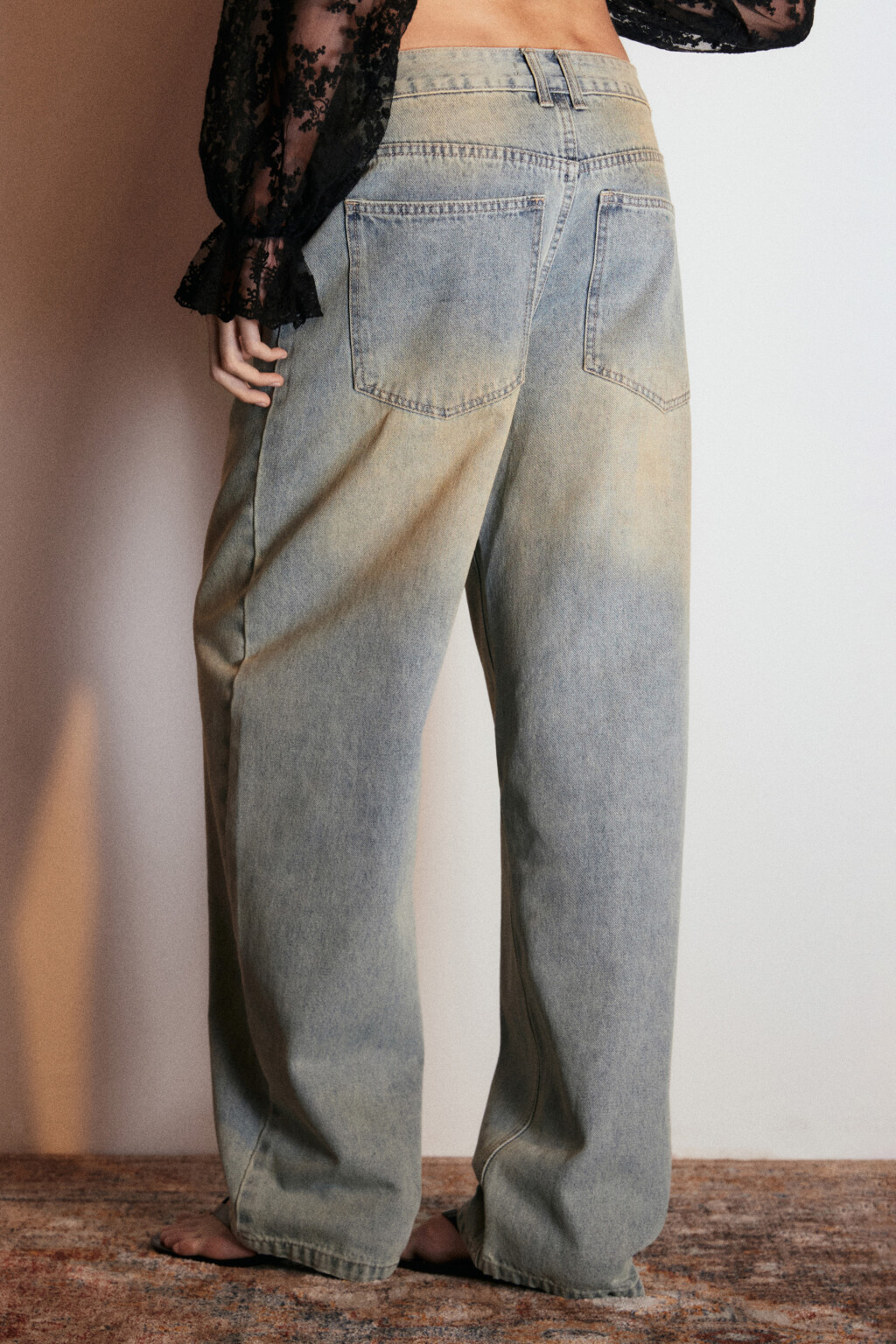 Джинсы barrel fit с низкой посадкой - цвет синий - 3