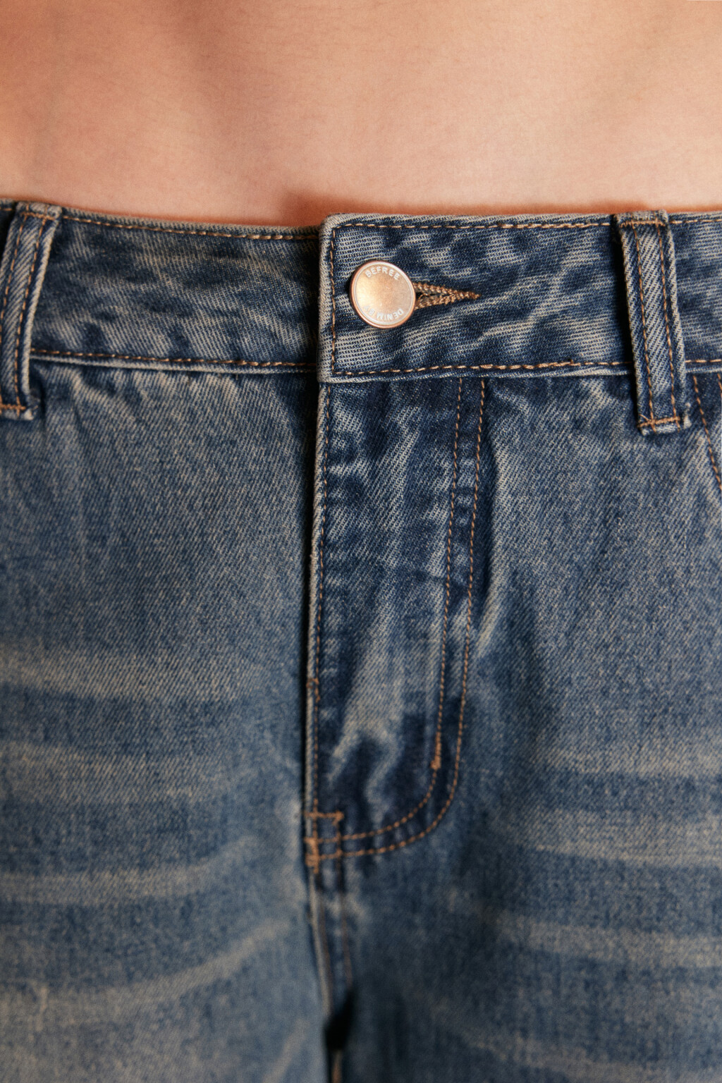 Джинсы barrel fit с низкой посадкой - цвет темный тинт - 5