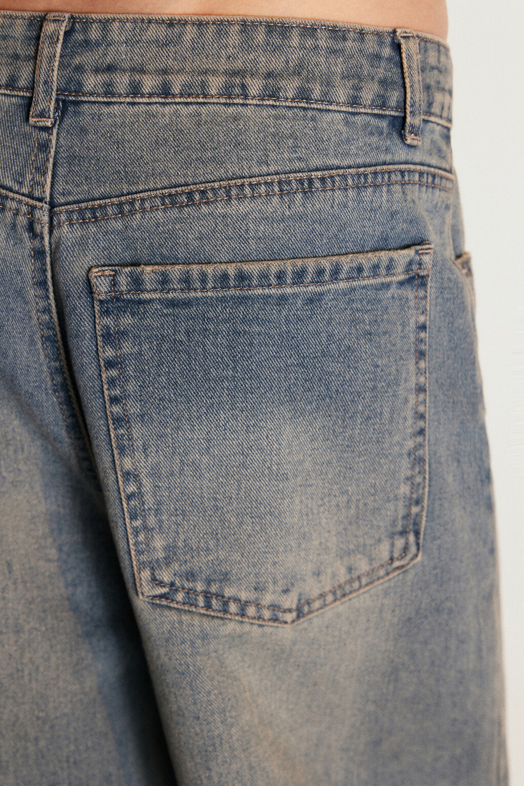 Джинсы baggy fit со средней посадкой - цвет темный тинт - 6