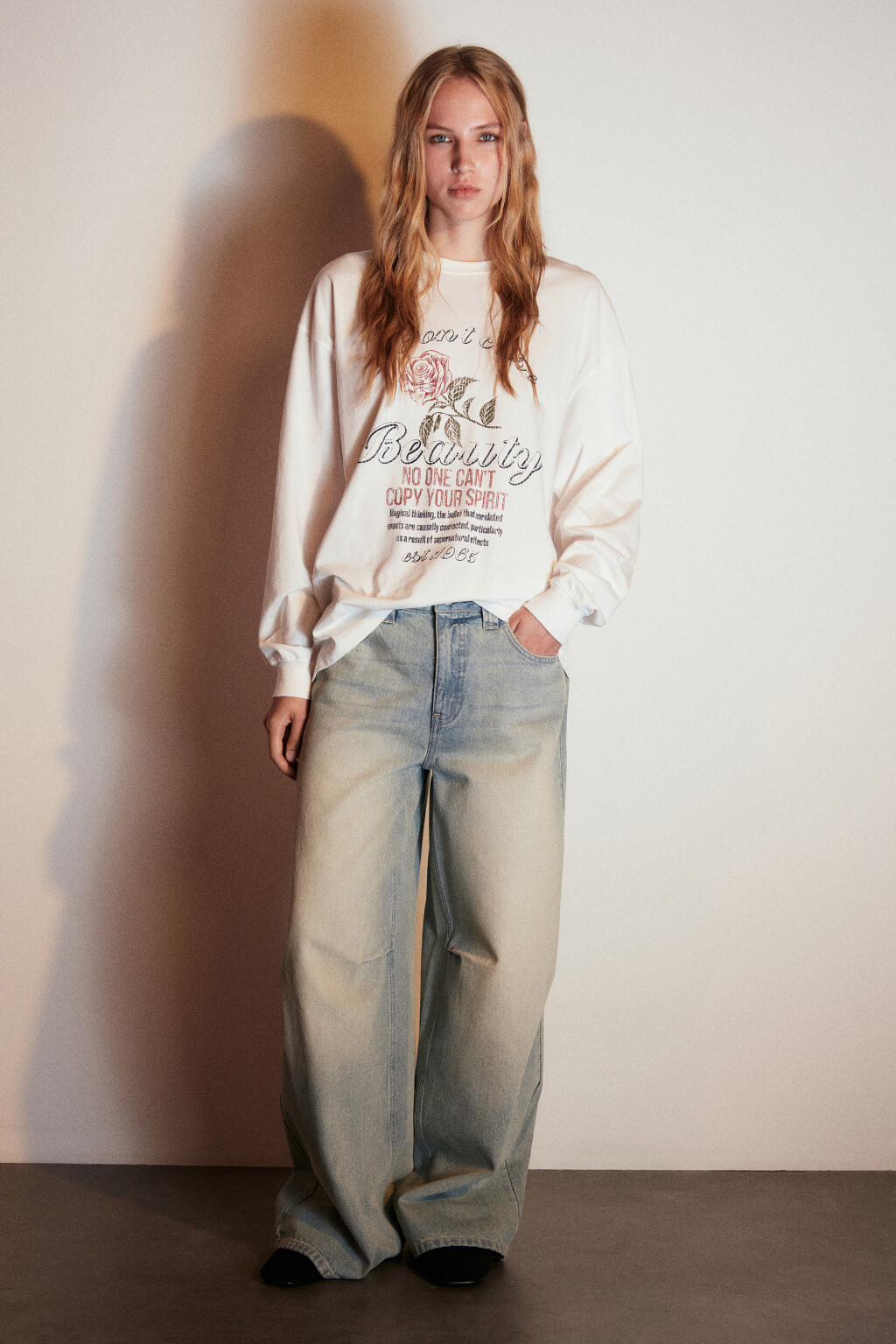 Джинсы baggy fit с низкой посадкой - цвет синий - 5