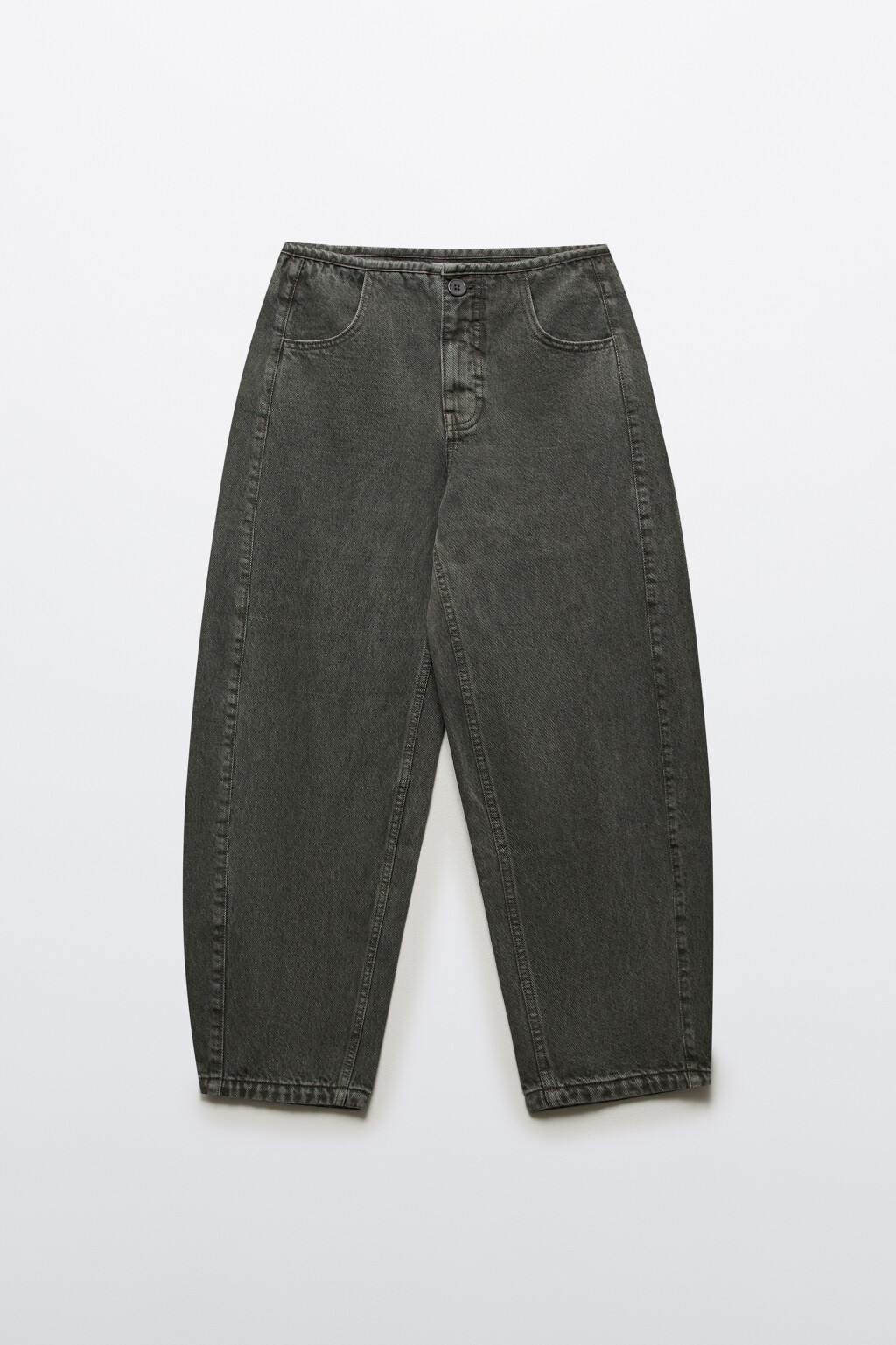 Джинсы barrel fit со средней посадкой - цвет зеленый - 7