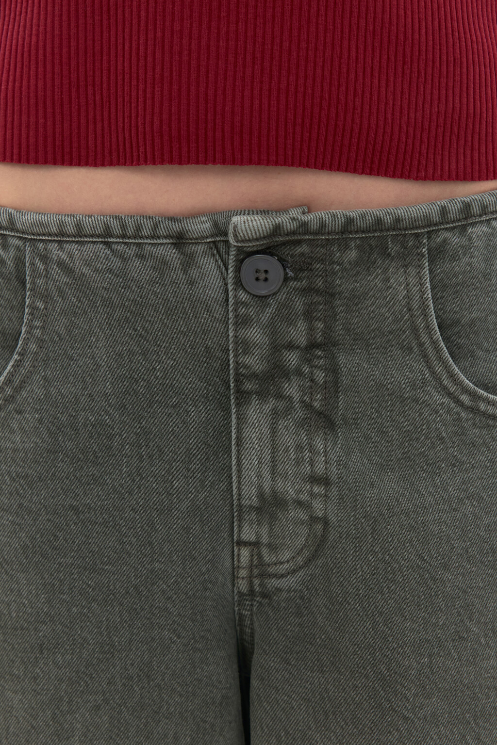 Джинсы barrel fit со средней посадкой - цвет зеленый - 5