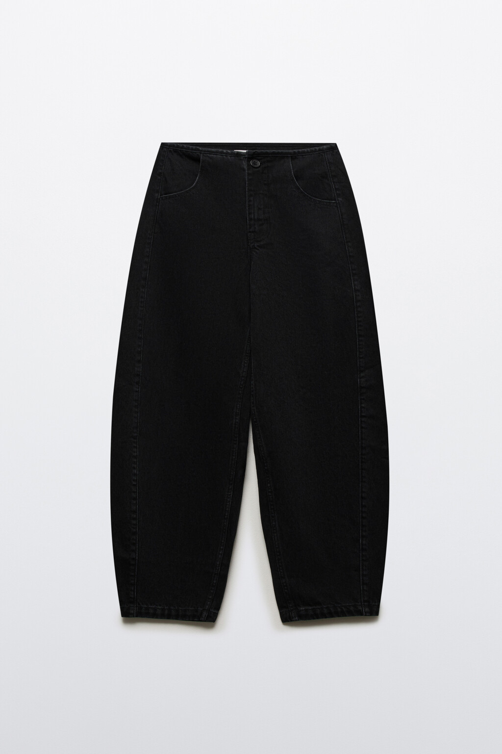 Джинсы barrel fit со средней посадкой - цвет черный - 7