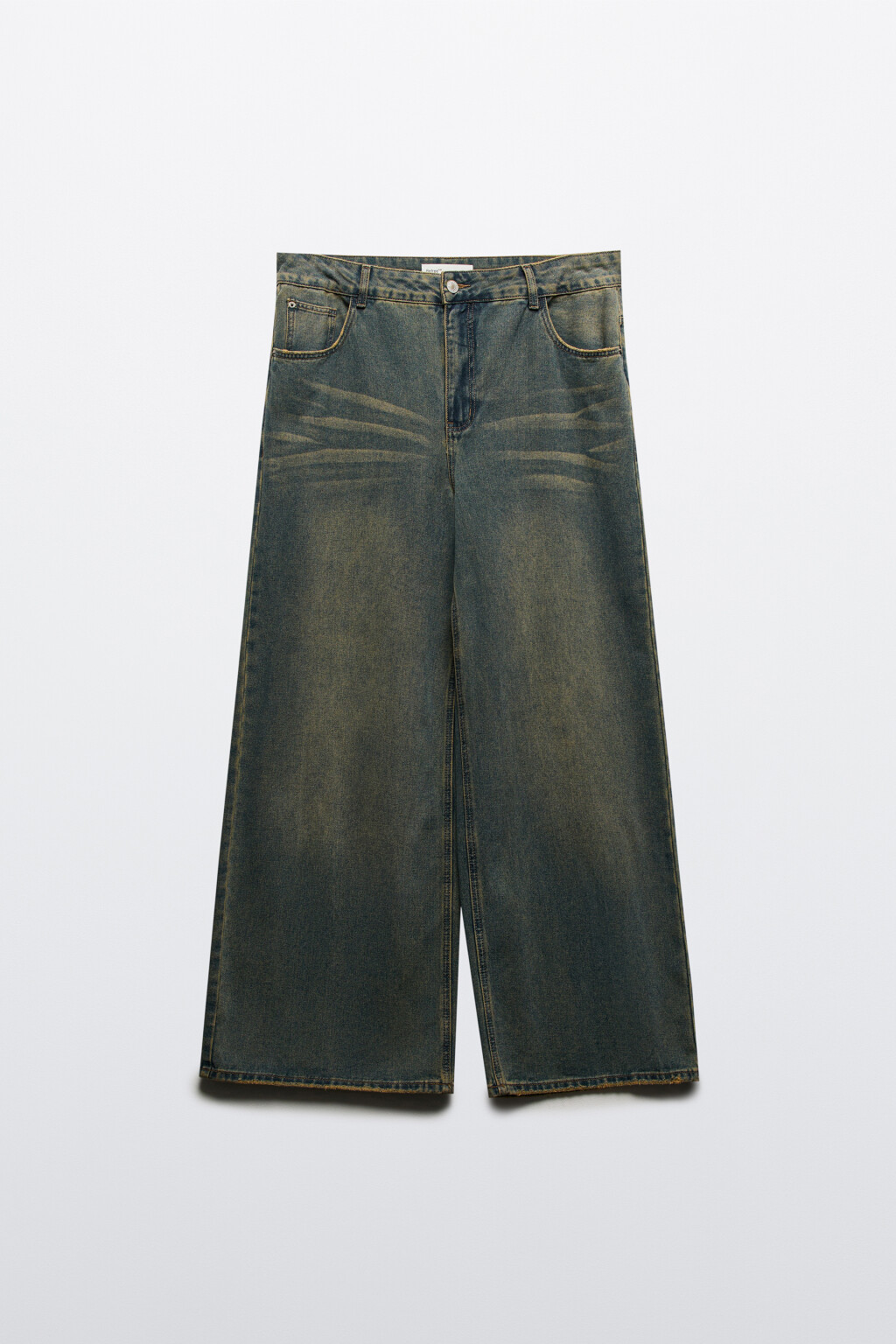 Джинсы широкие со средней посадкой - цвет темный тинт - 8