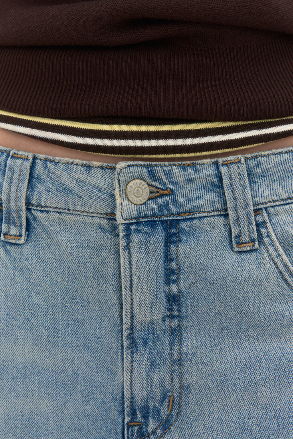 Джинсы baggy fit со средней посадкой - цвет синий - 6