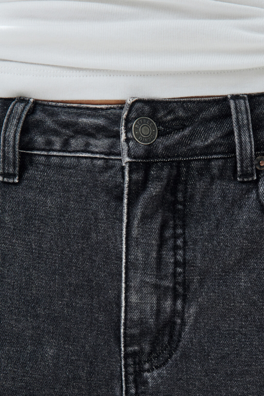 Джинсы прямые со средней посадкой - цвет серый - 6