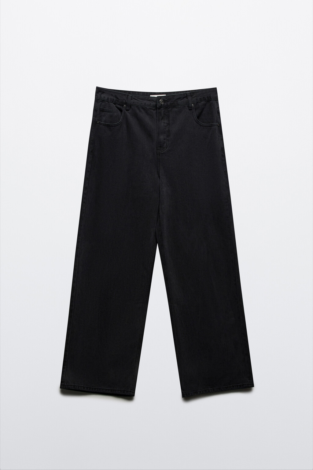 Джинсы прямые со средней посадкой - цвет черный - 6