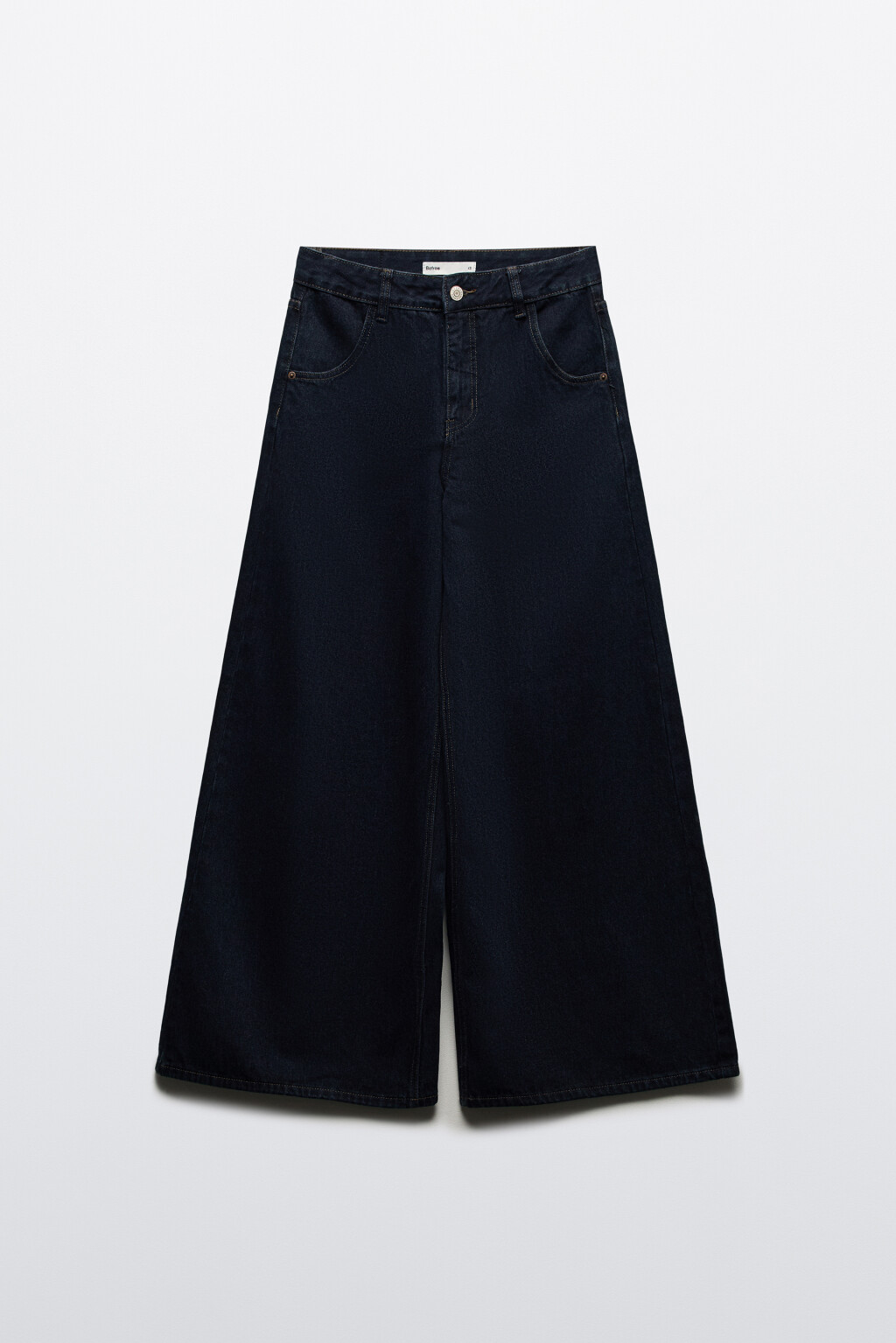 Джинсы широкие со средней посадкой - цвет синий - 9