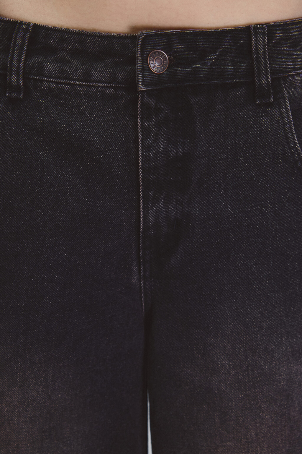 Джинсы широкие со средней посадкой - цвет коричневый - 6