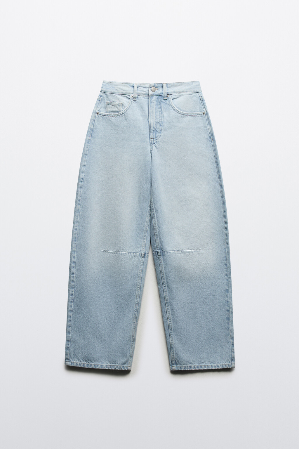 Джинсы barrel fit со средней посадкой - цвет голубой - 8