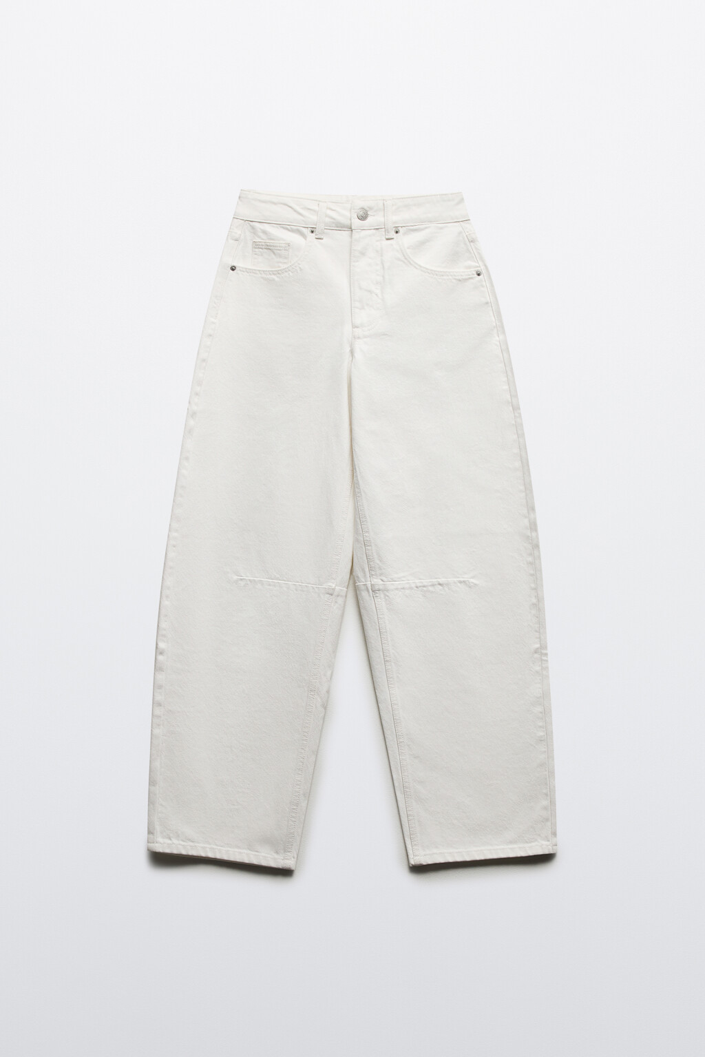 Джинсы barrel fit со средней посадкой - цвет белый - 7