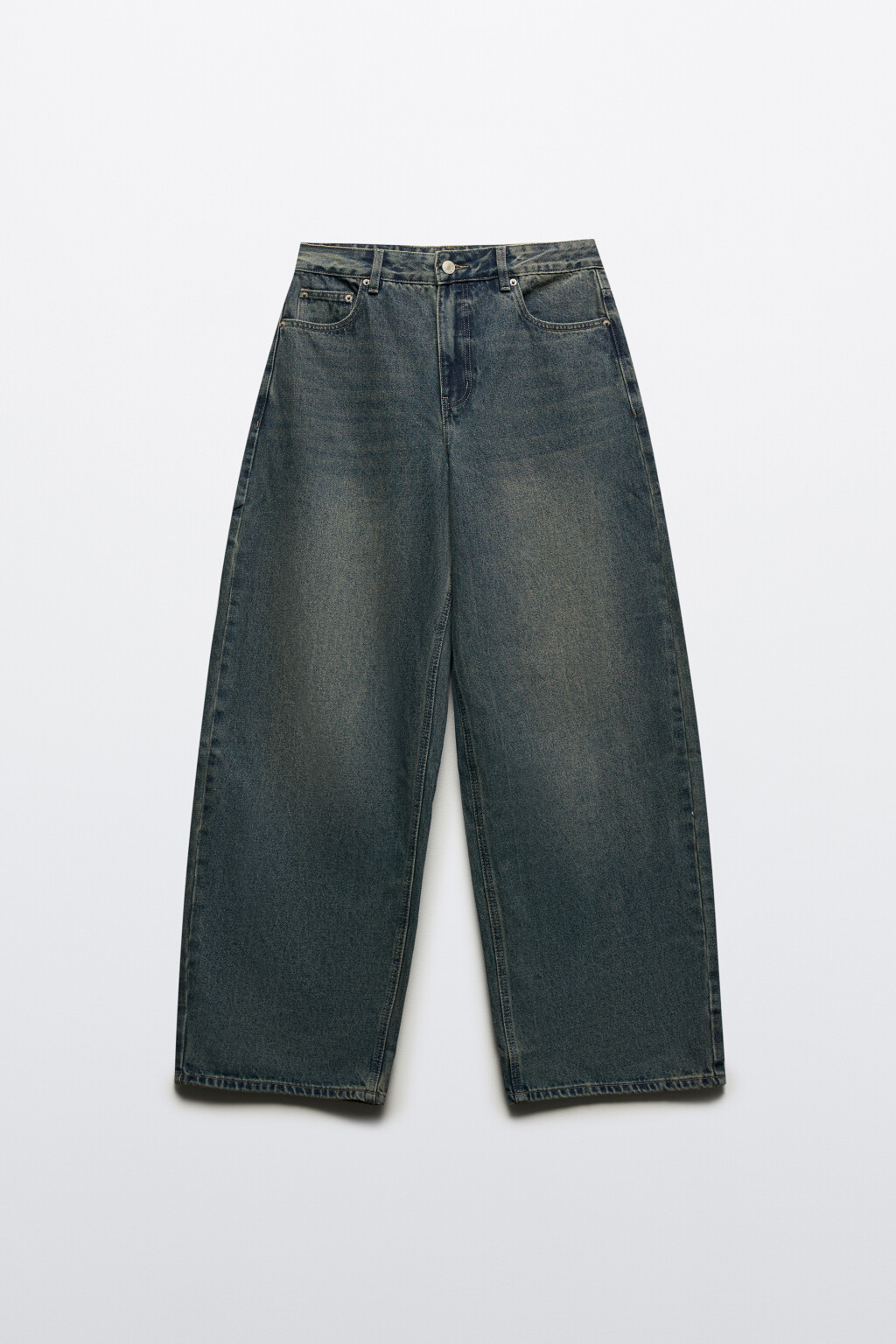 Джинсы baggy fit со средней посадкой - цвет синий - 8