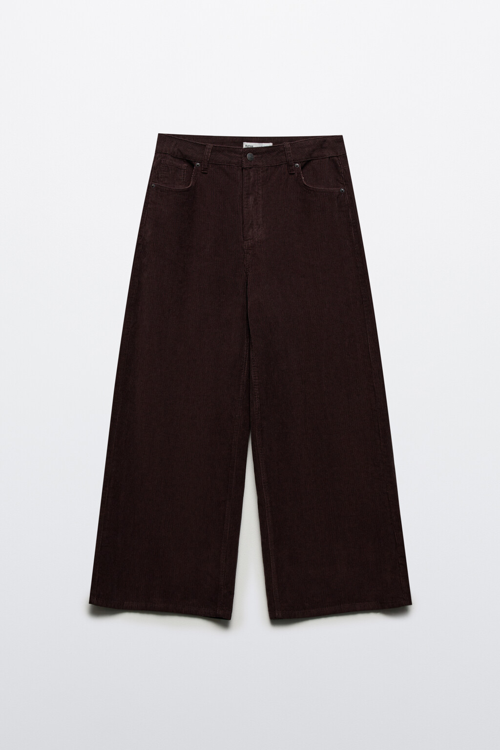 Джинсы baggy fit с вельветовой фактурой - цвет коричневый - 7