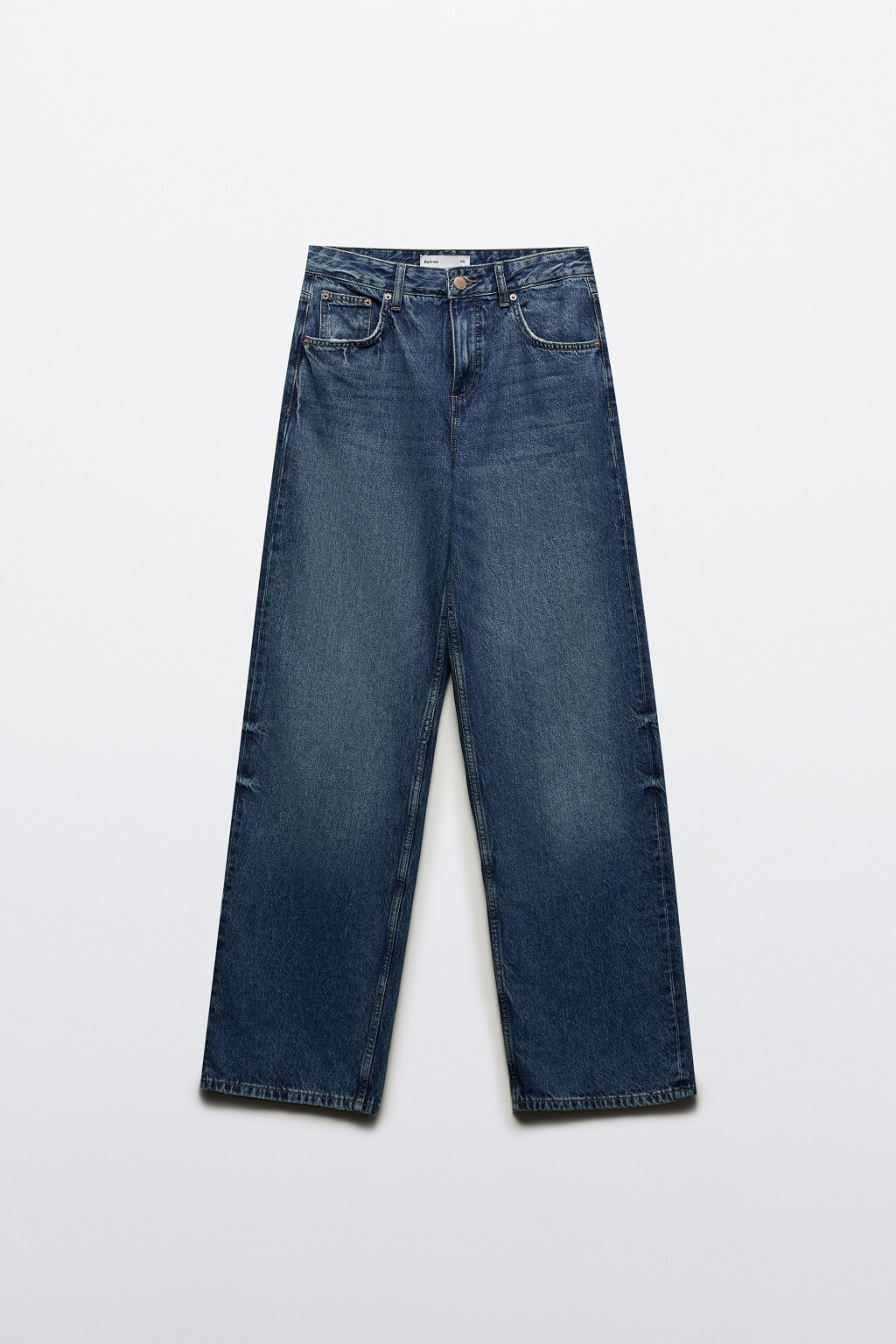 Джинсы прямые со средней посадкой - цвет голубой - 7